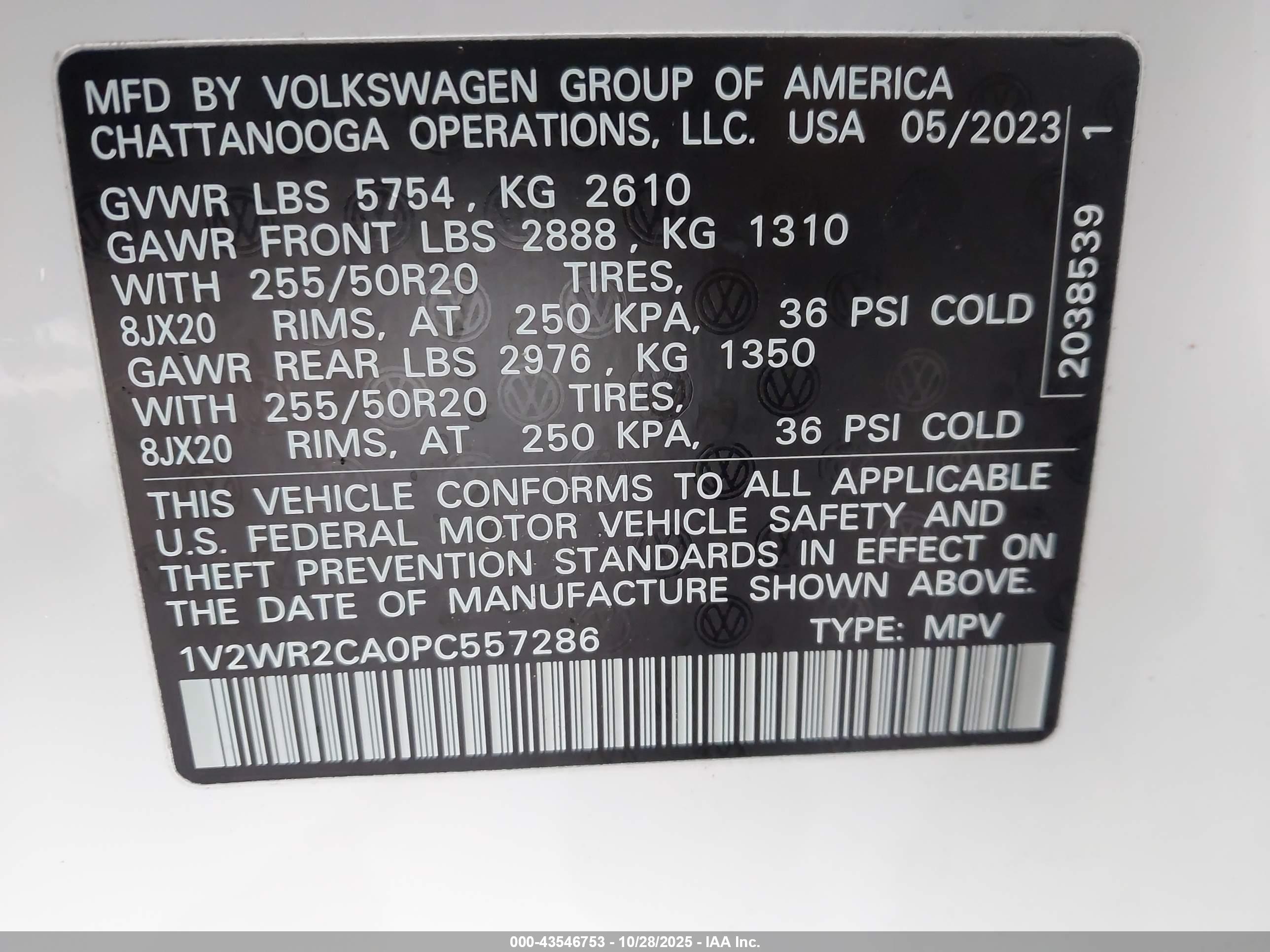 VOLKSWAGEN ATLAS image 9
