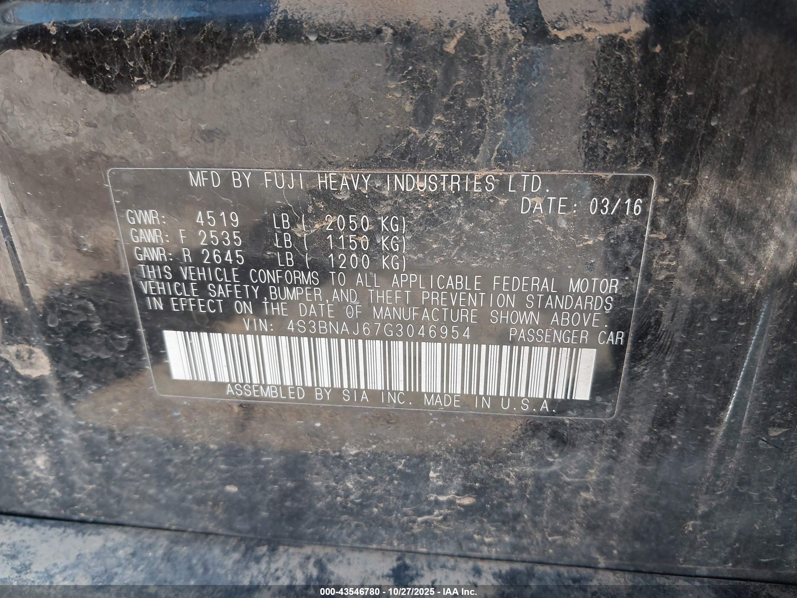 SUBARU LEGACY image 9