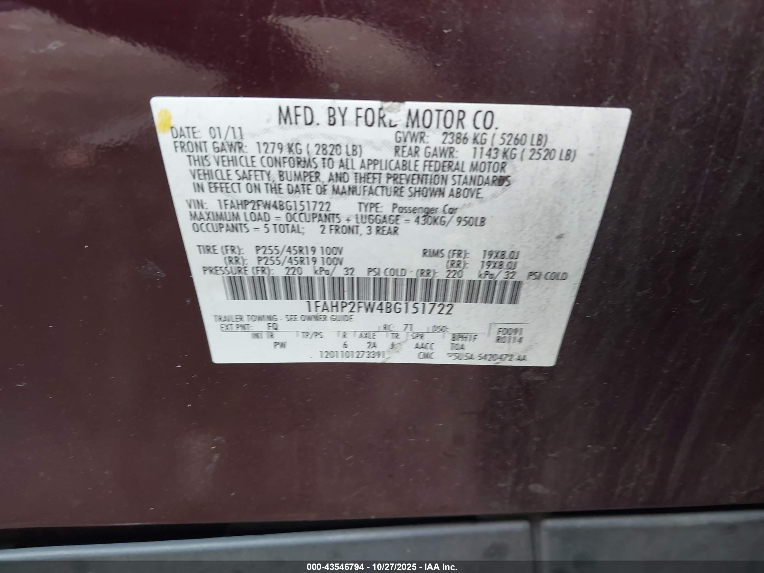 FORD TAURUS image 9