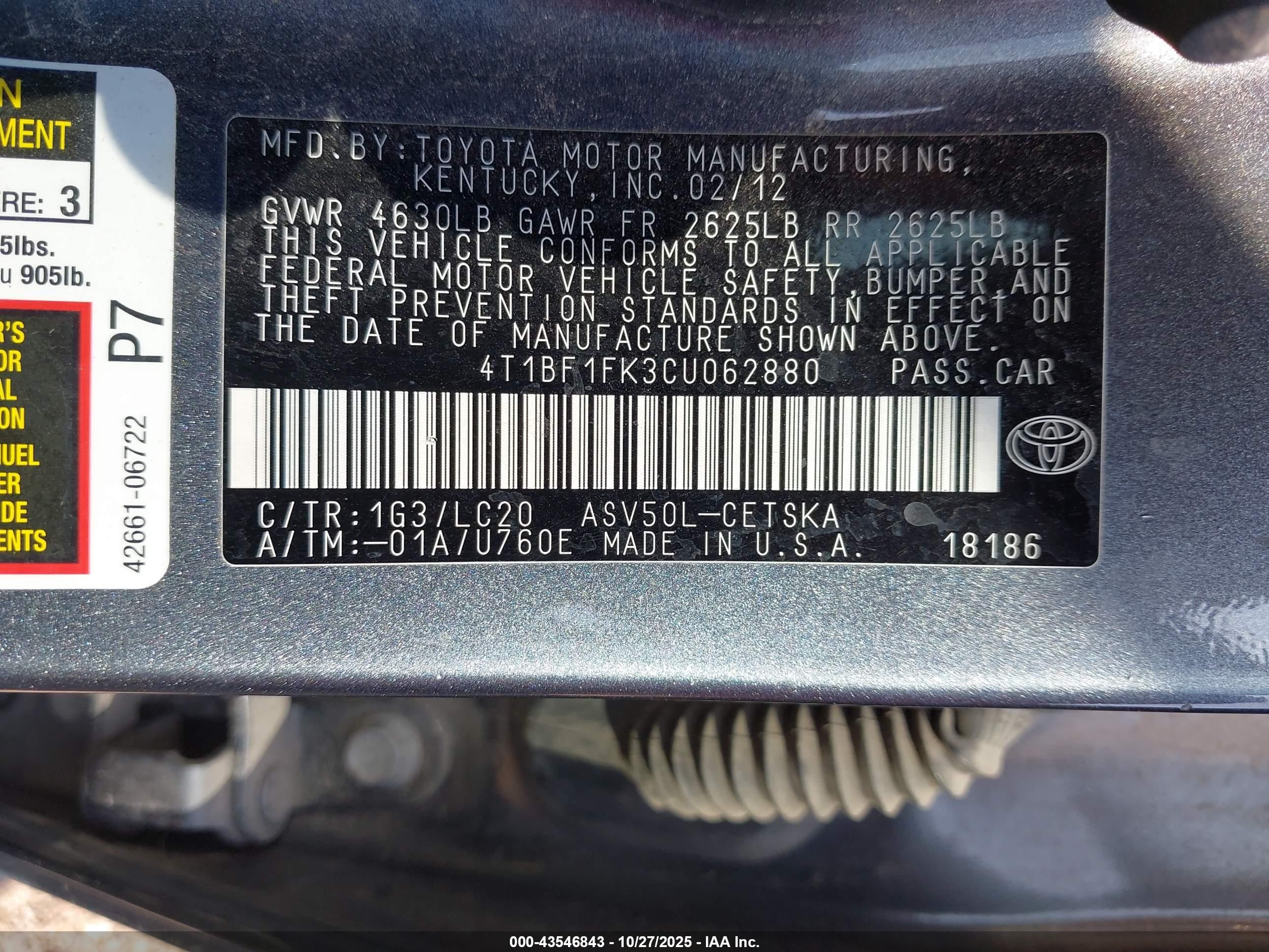 TOYOTA CAMRY image 9