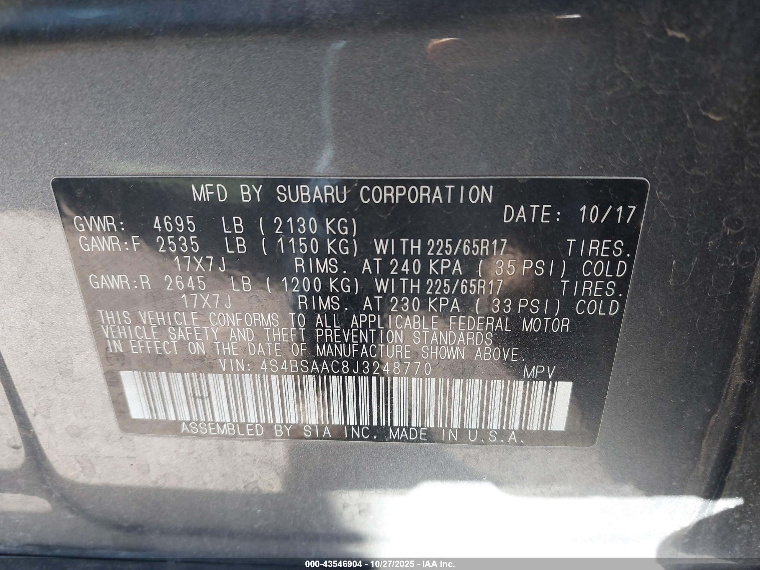 SUBARU OUTBACK image 9