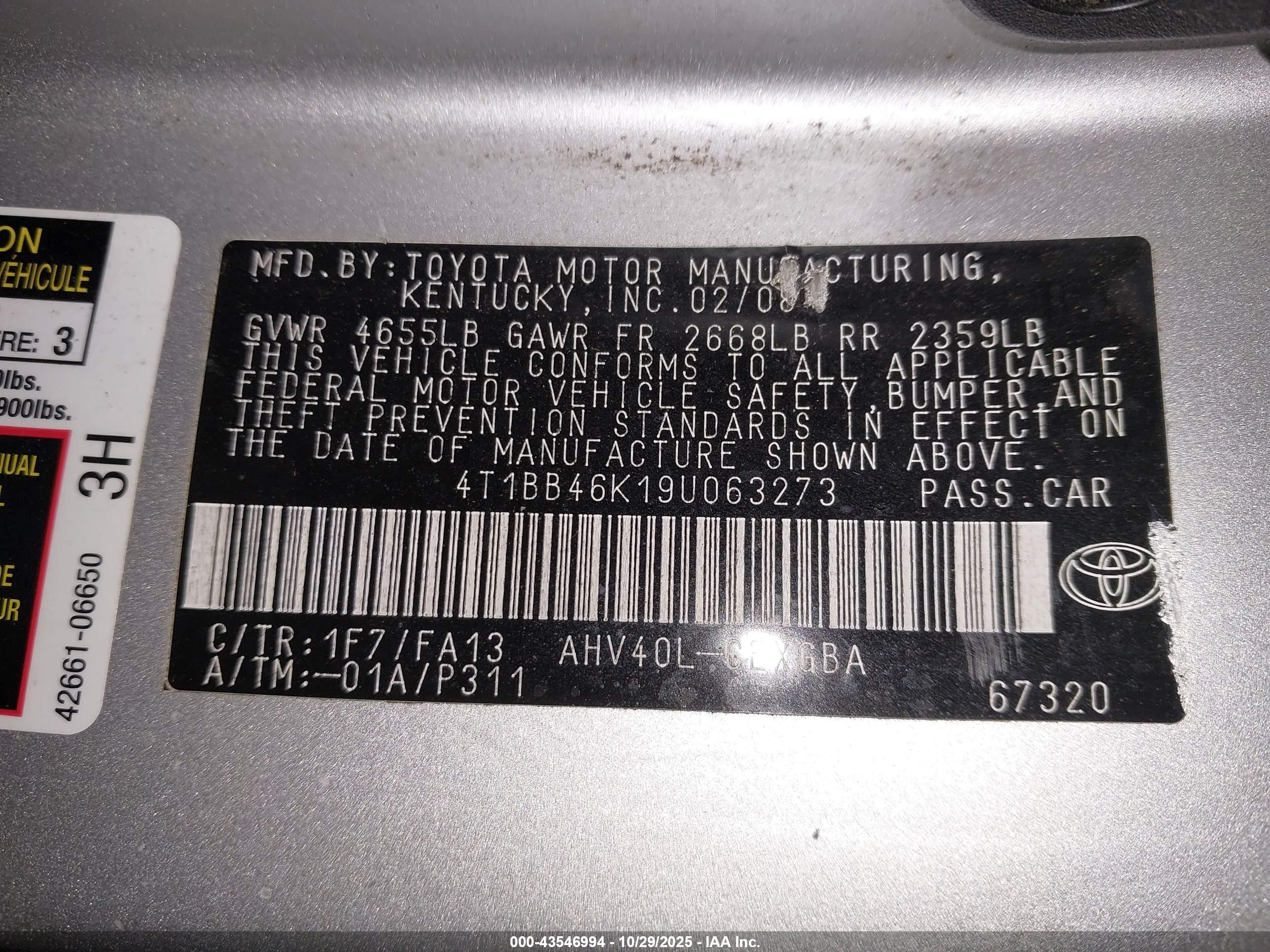 TOYOTA CAMRY image 9
