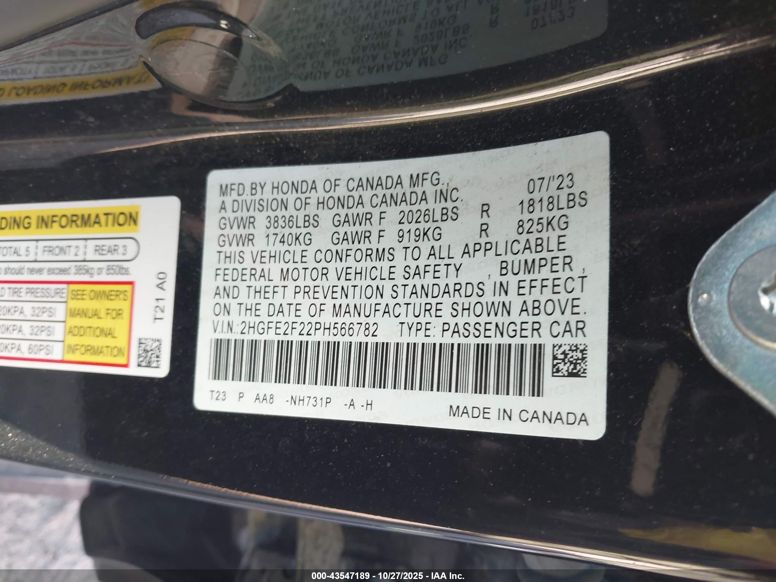 HONDA CIVIC image 9