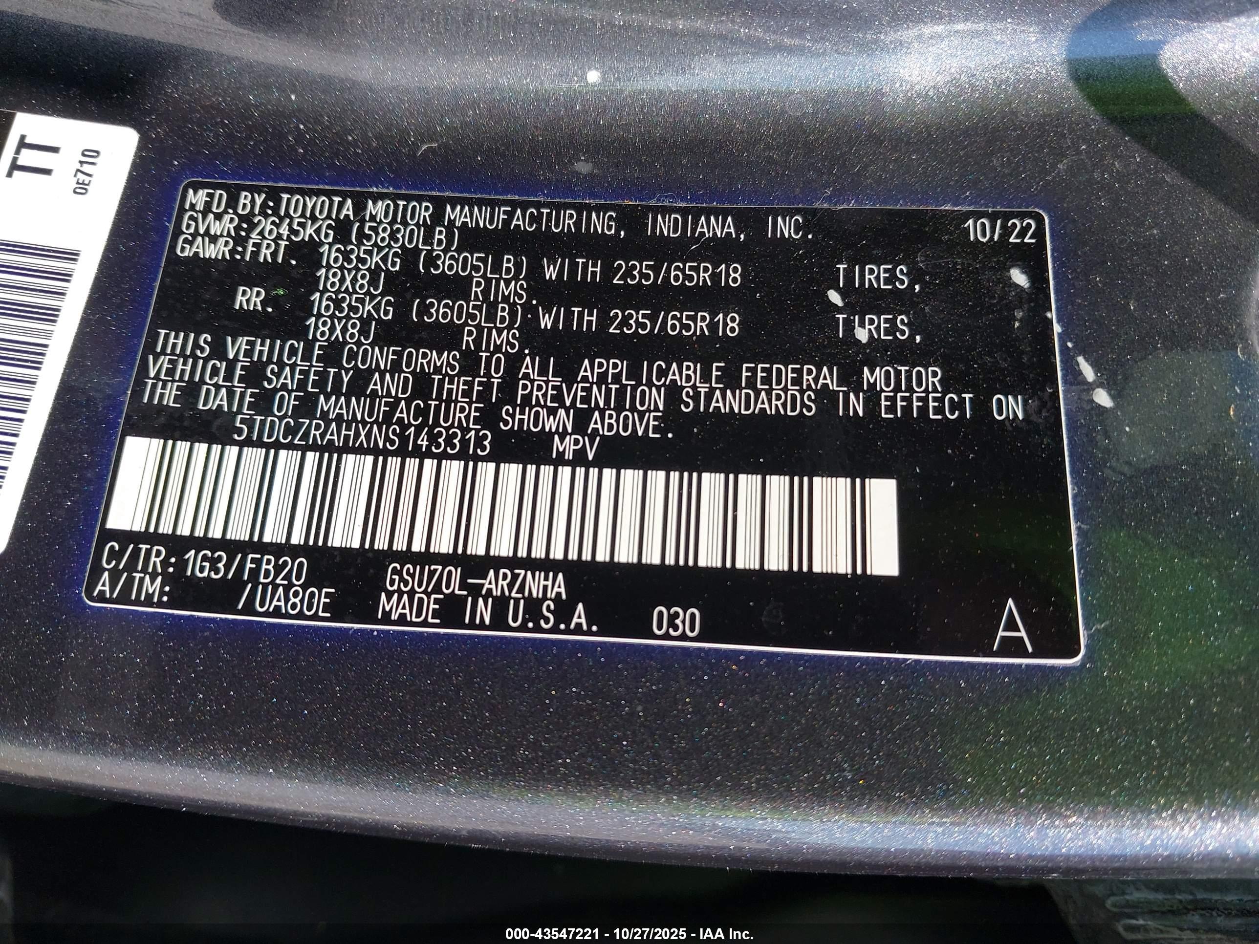 TOYOTA HIGHLANDER image 9