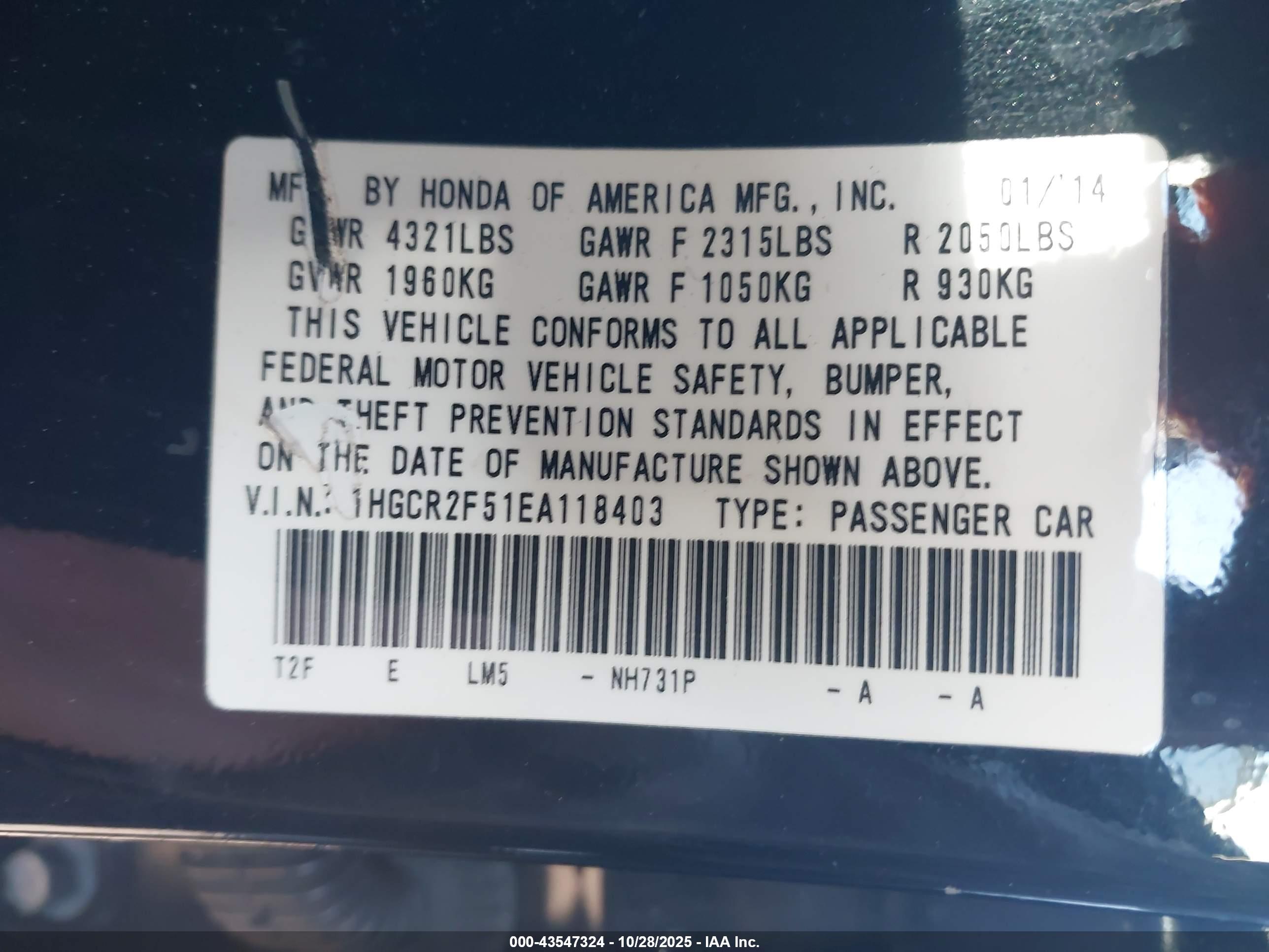 HONDA ACCORD image 9