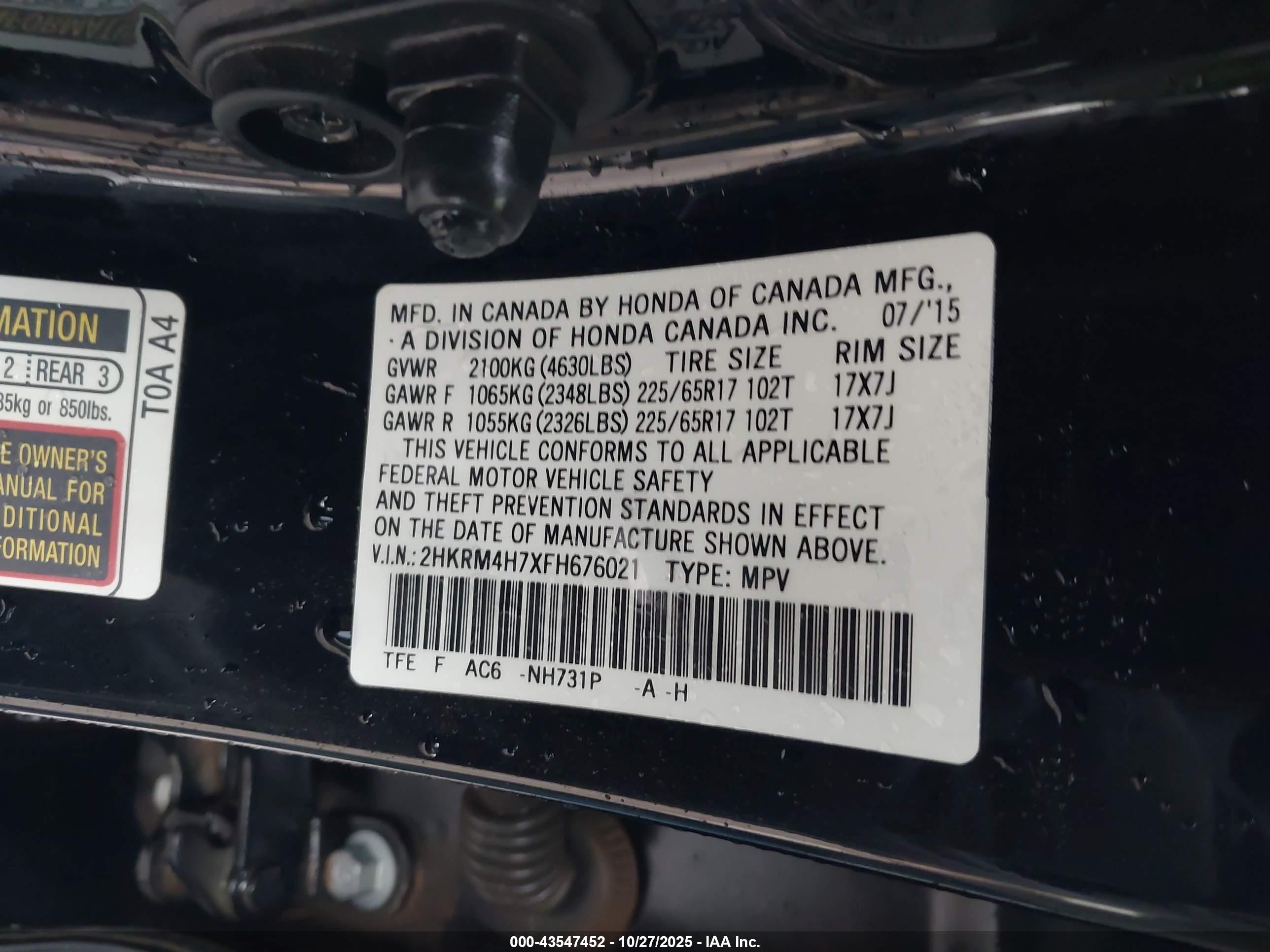HONDA CR-V image 9