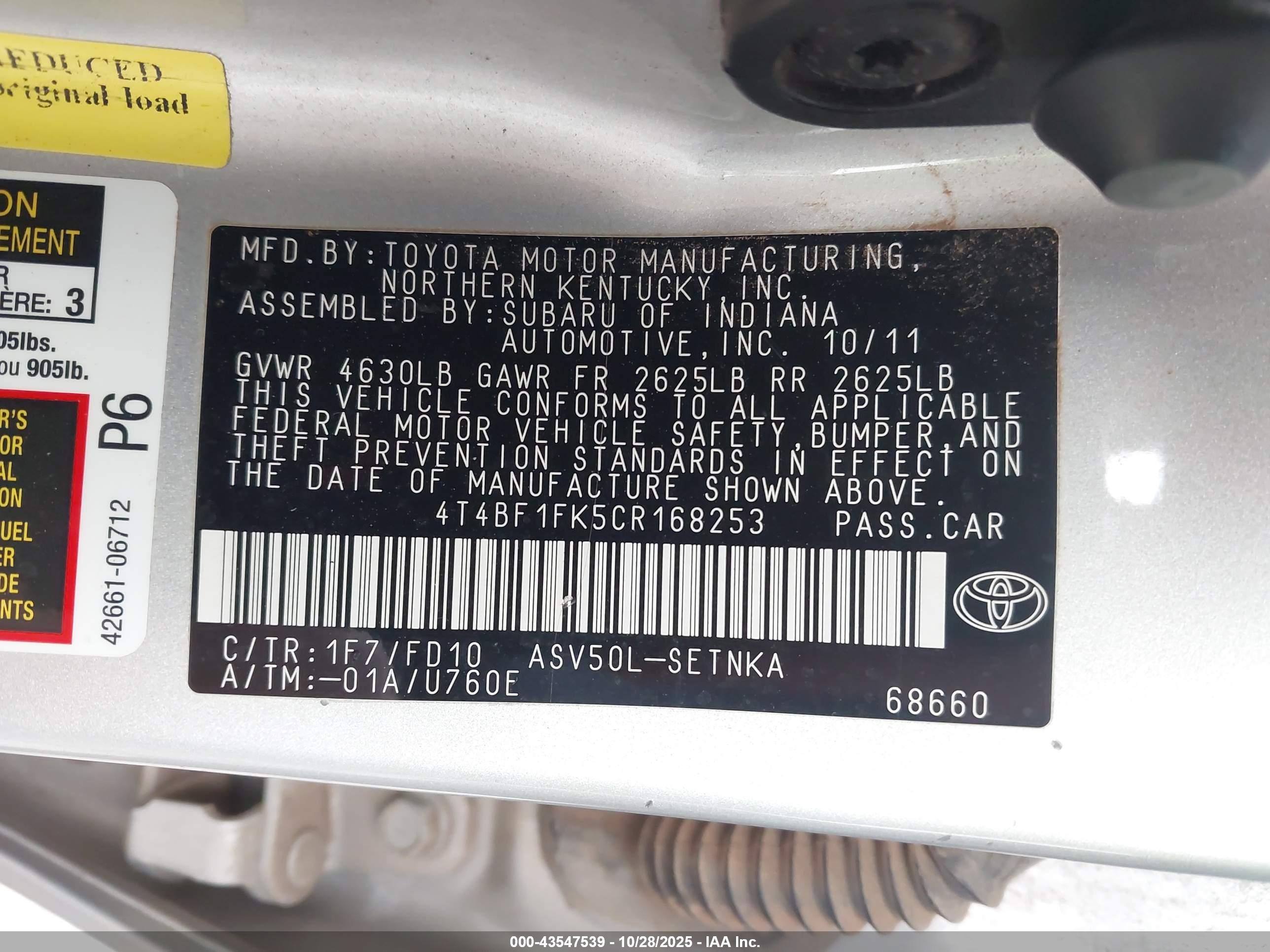 TOYOTA CAMRY image 9