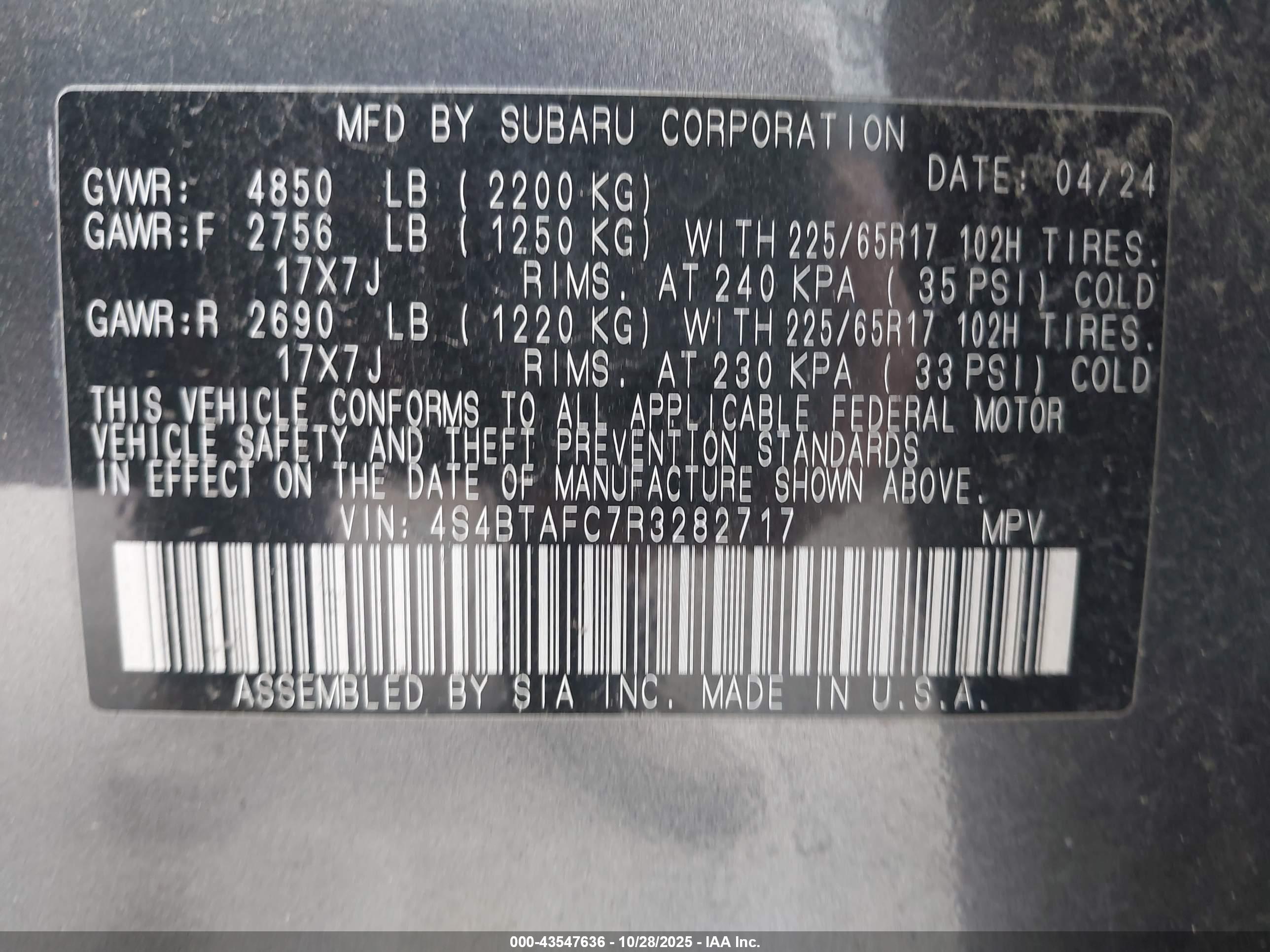 SUBARU OUTBACK image 9