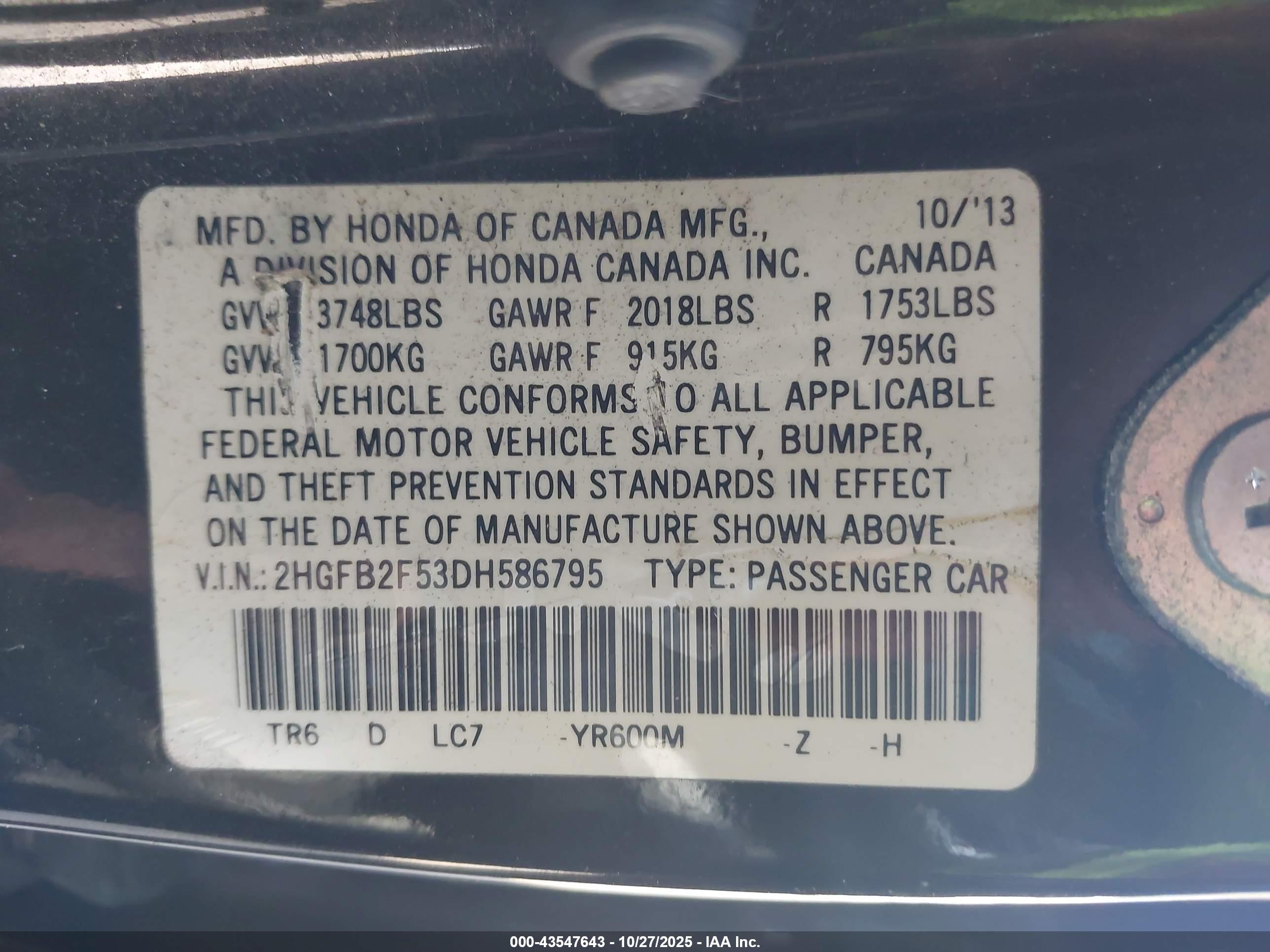HONDA CIVIC image 9