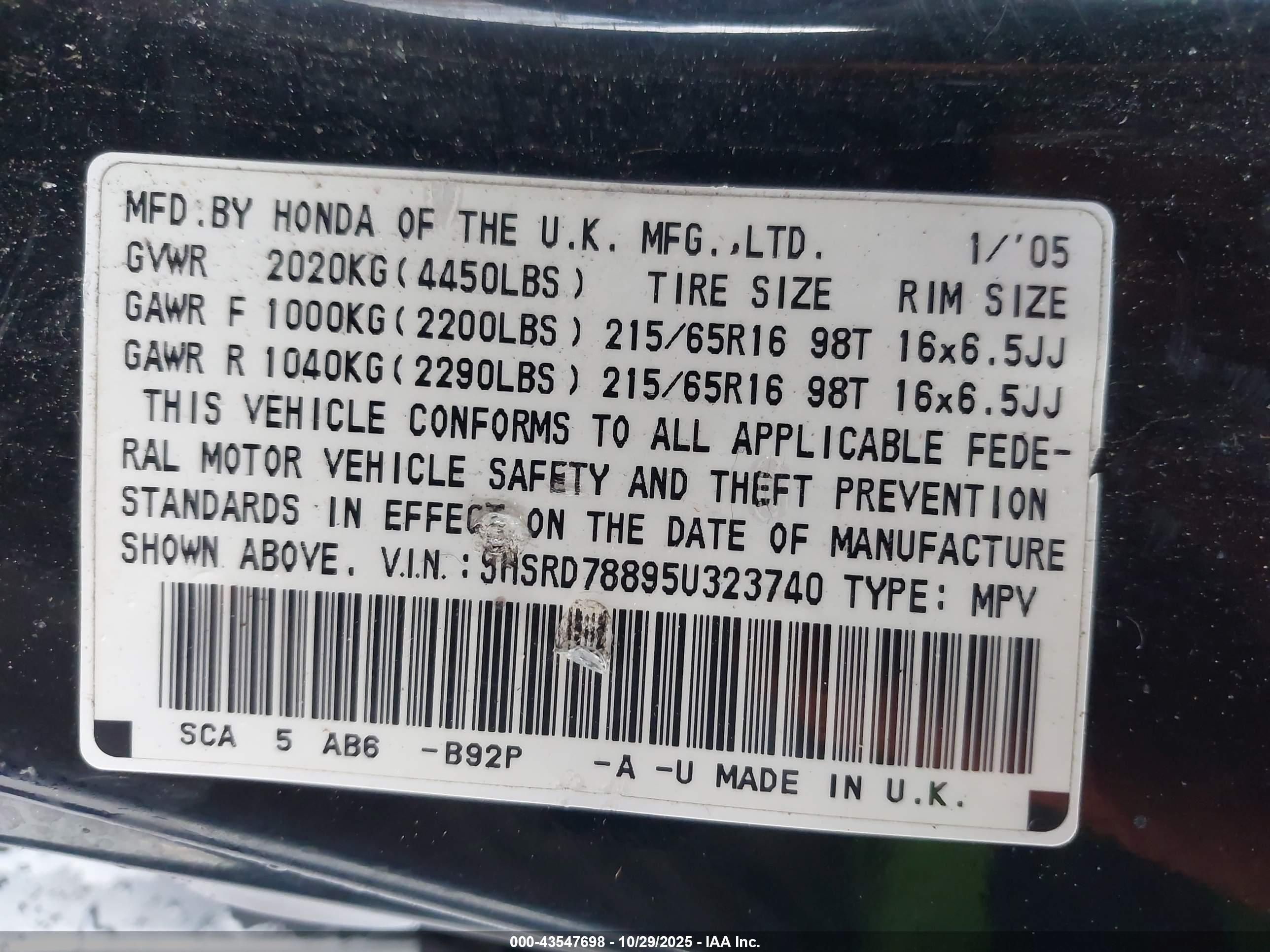 HONDA CR-V image 9