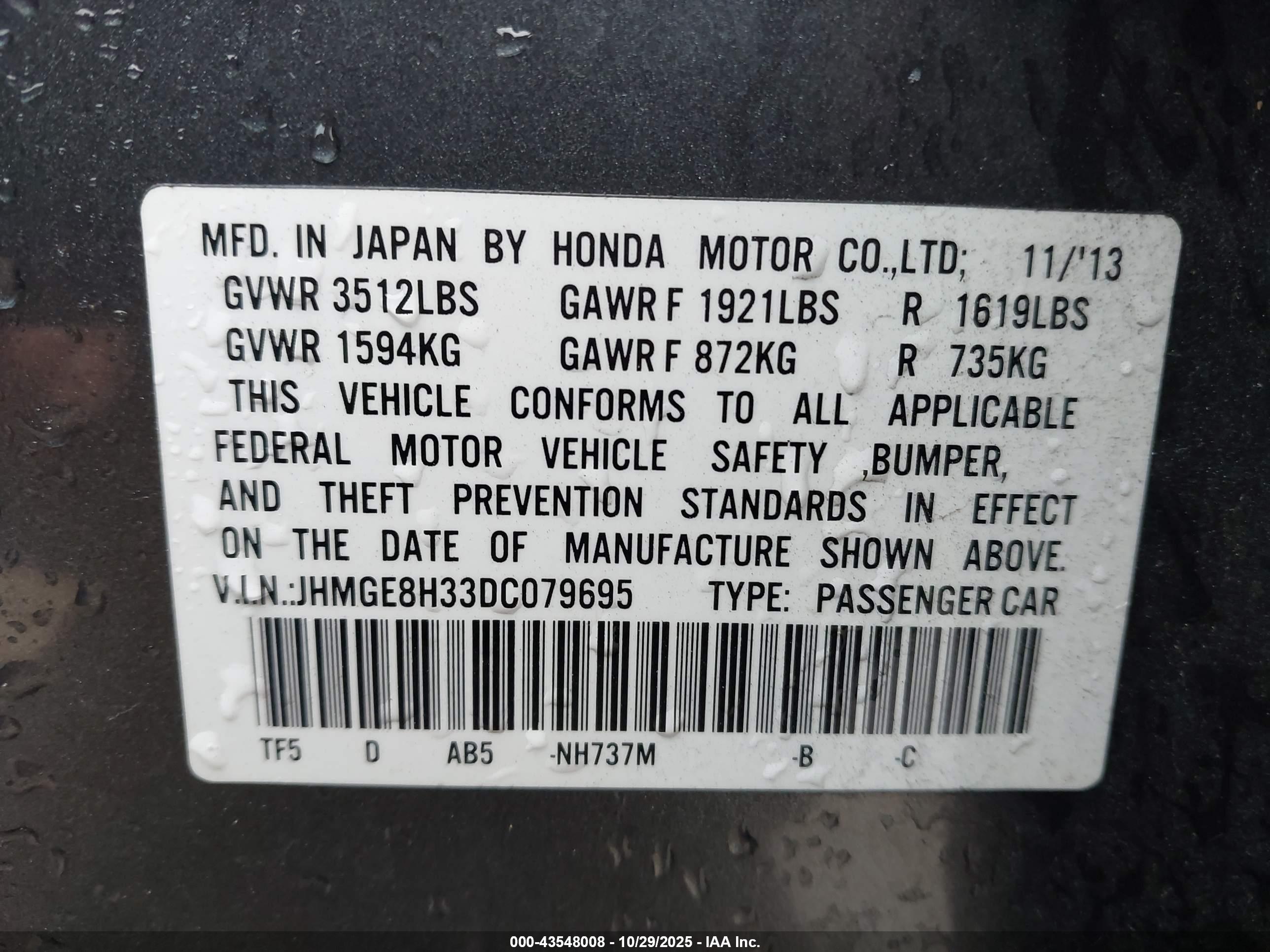 HONDA FIT image 9