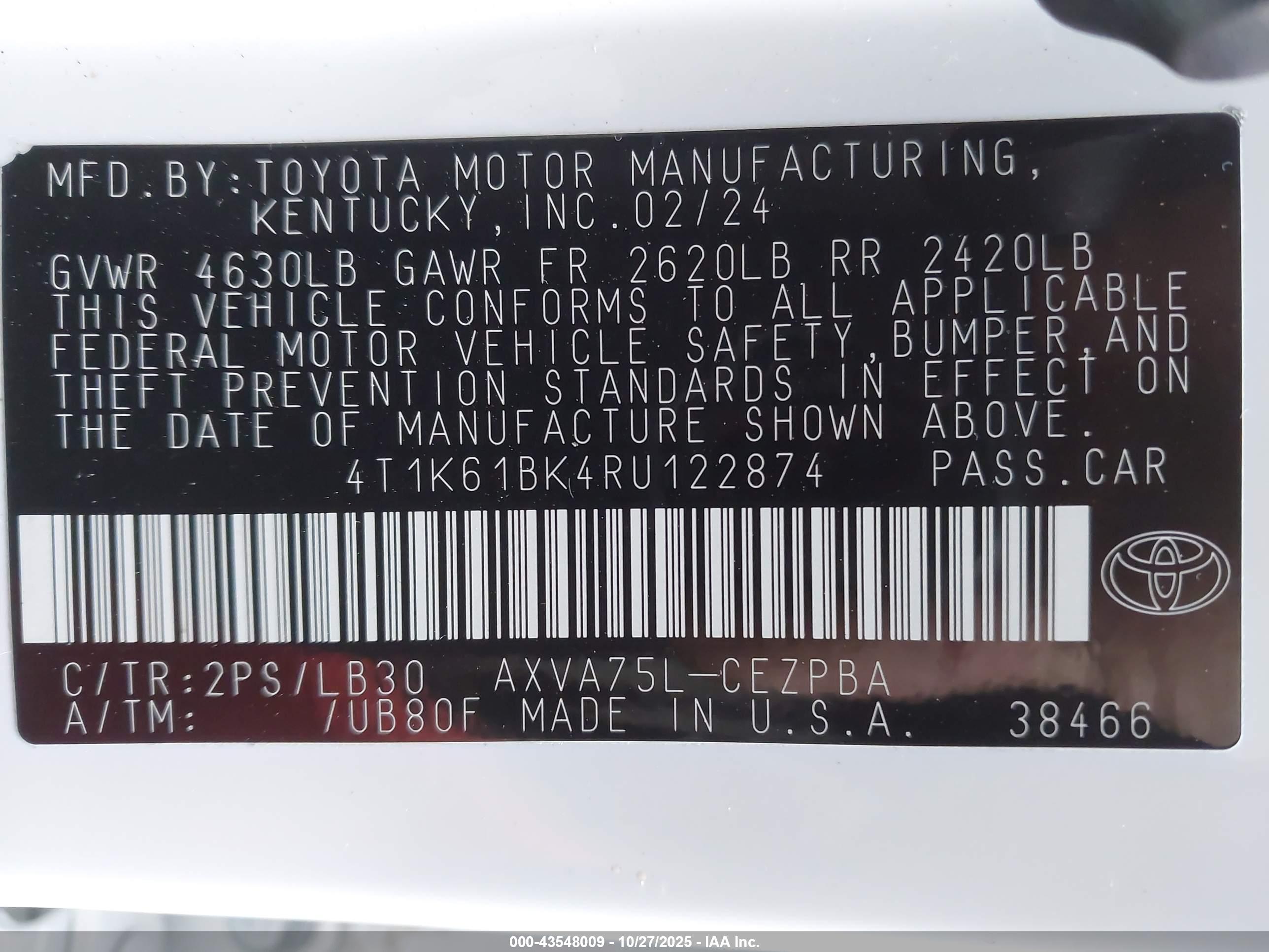 TOYOTA CAMRY image 9