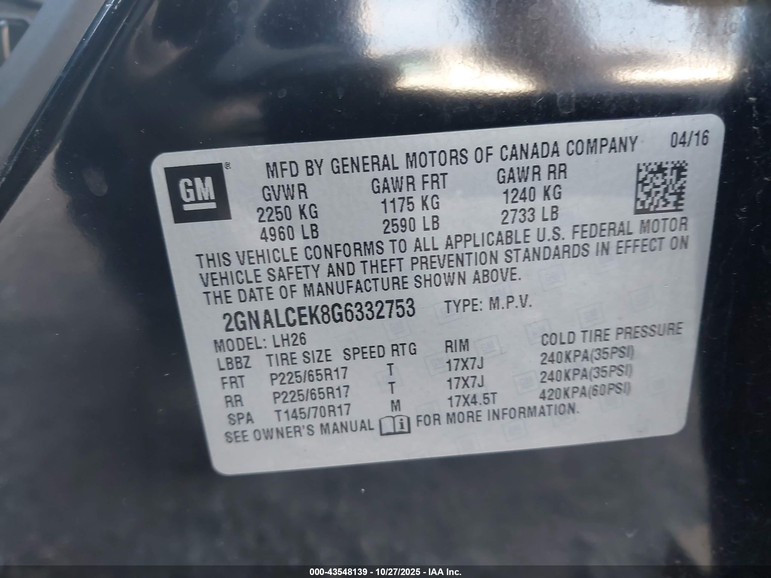 CHEVROLET EQUINOX image 9
