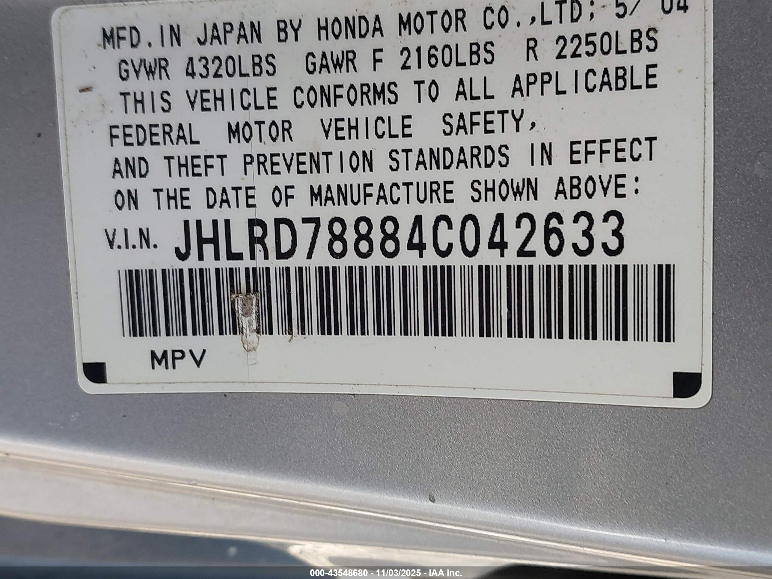 HONDA CR-V image 9