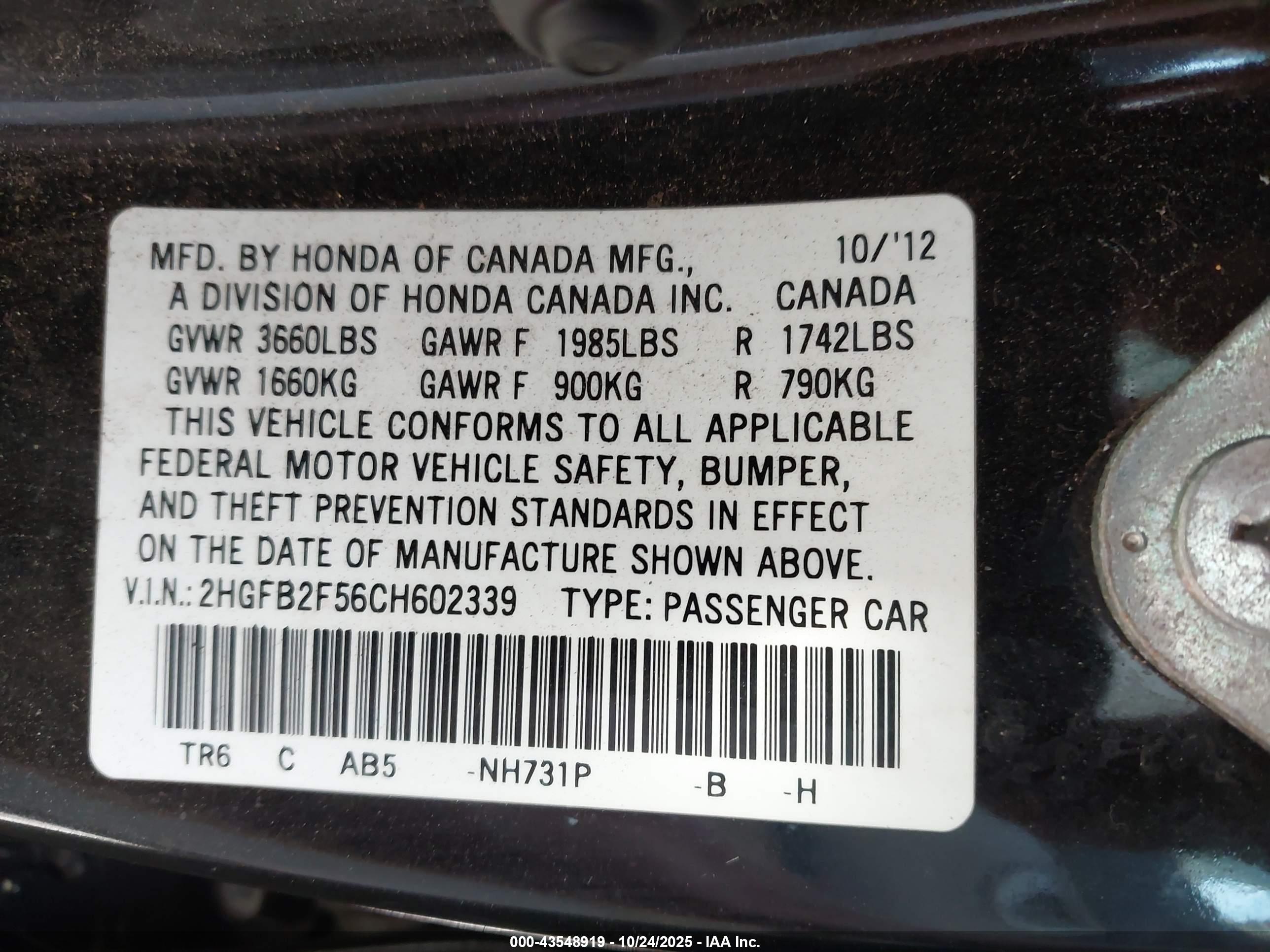 HONDA CIVIC image 9
