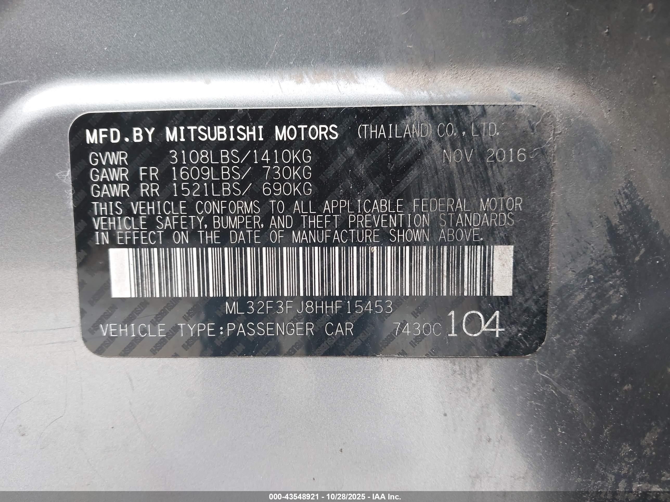 MITSUBISHI MIRAGE image 9