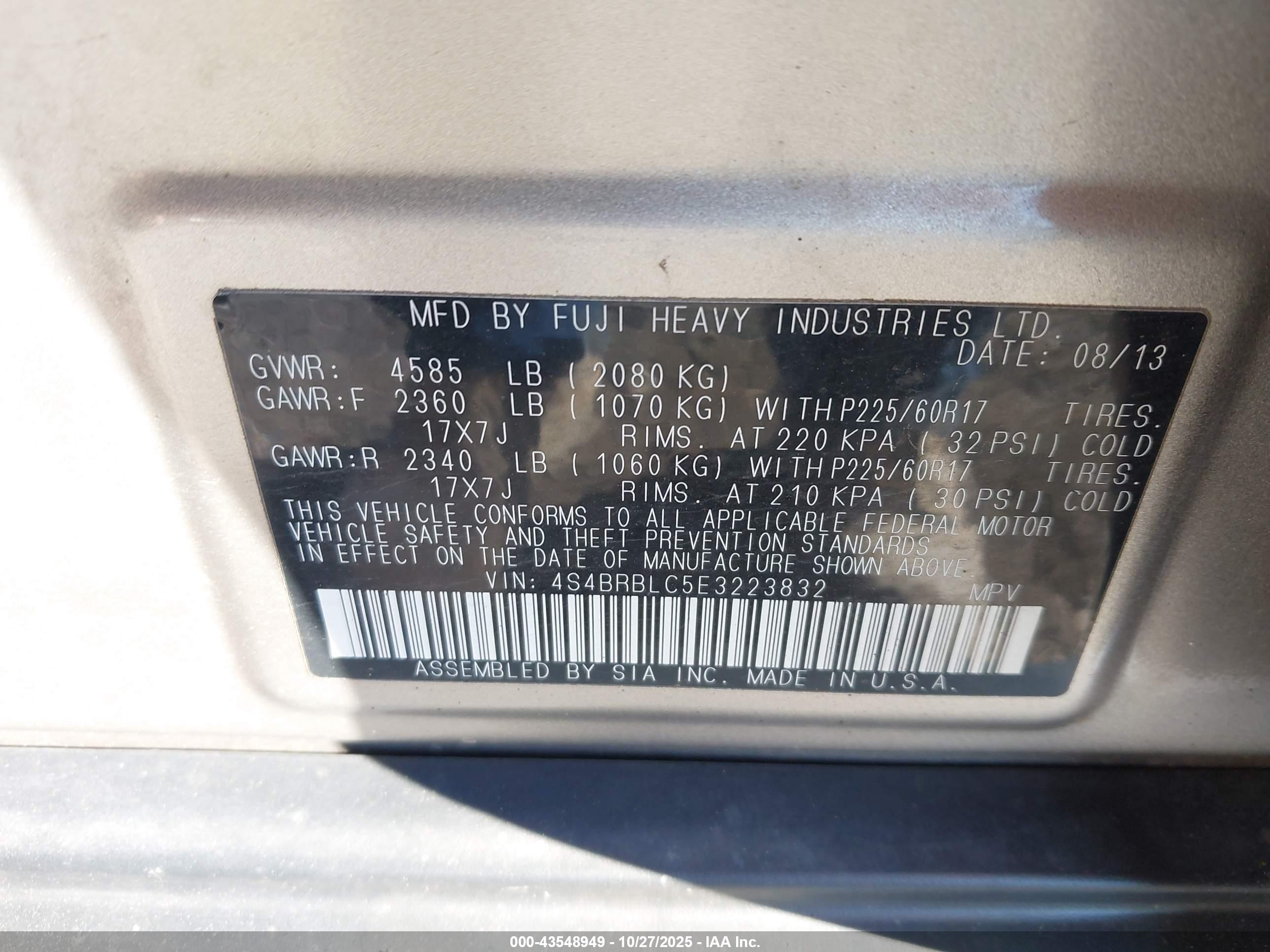 SUBARU OUTBACK image 9