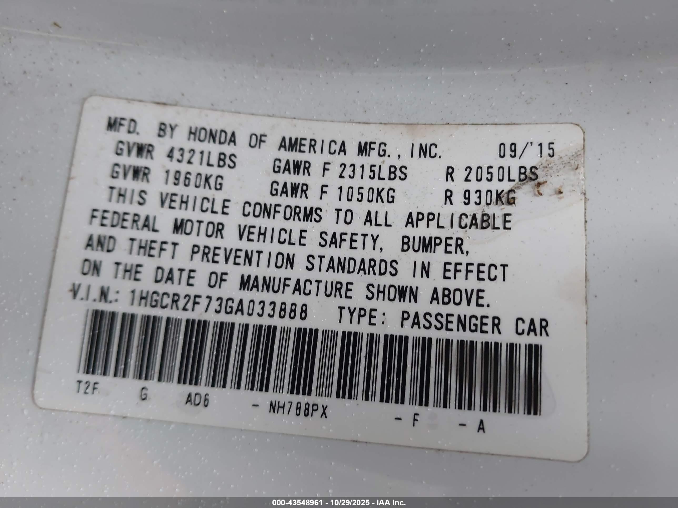 HONDA ACCORD image 9