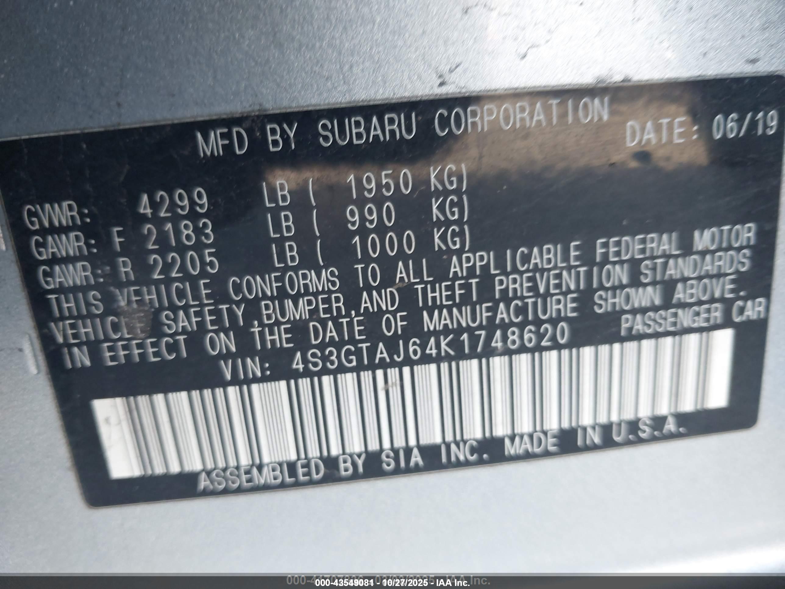 SUBARU IMPREZA image 9