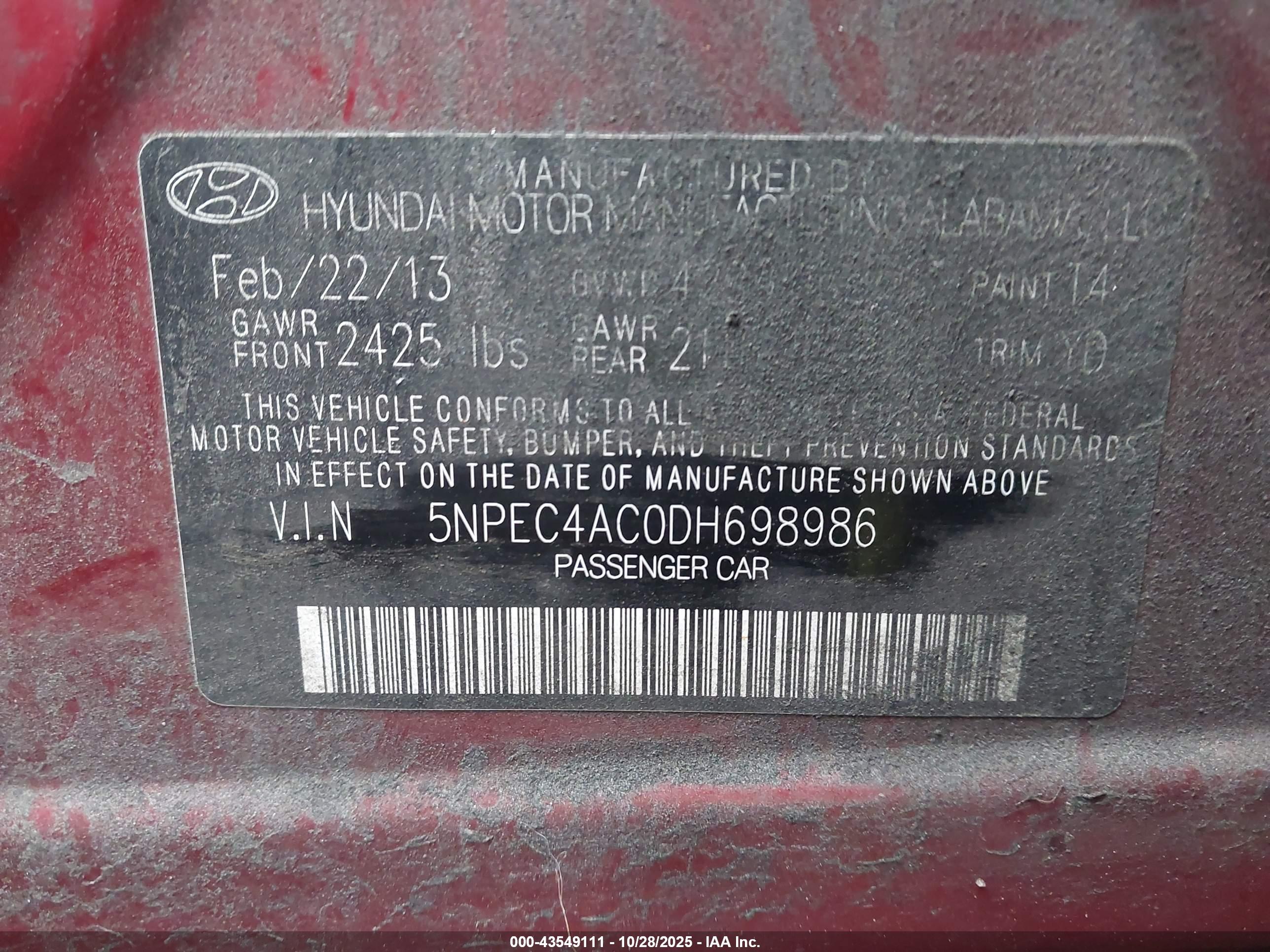HYUNDAI SONATA image 9