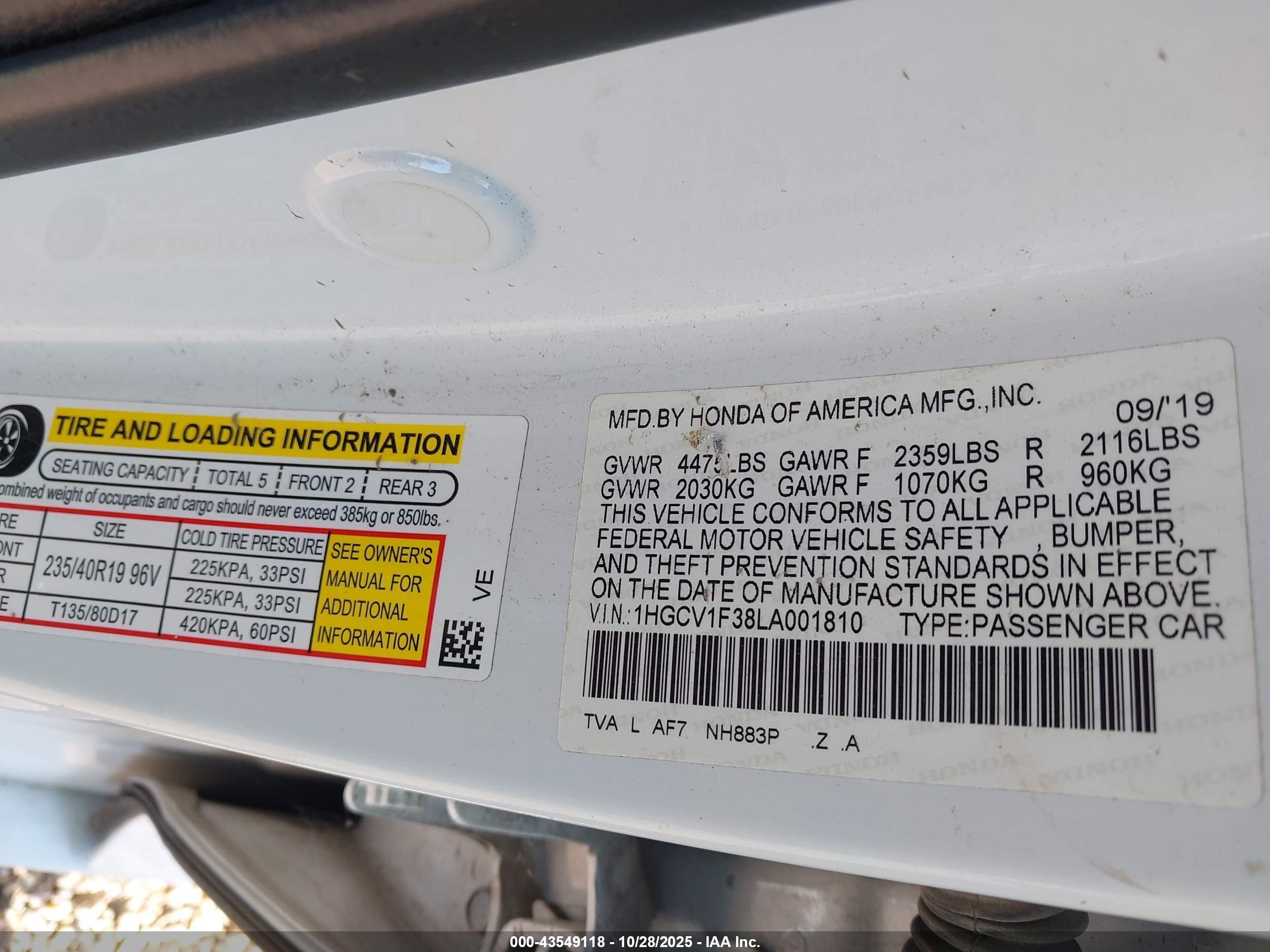 HONDA ACCORD image 9