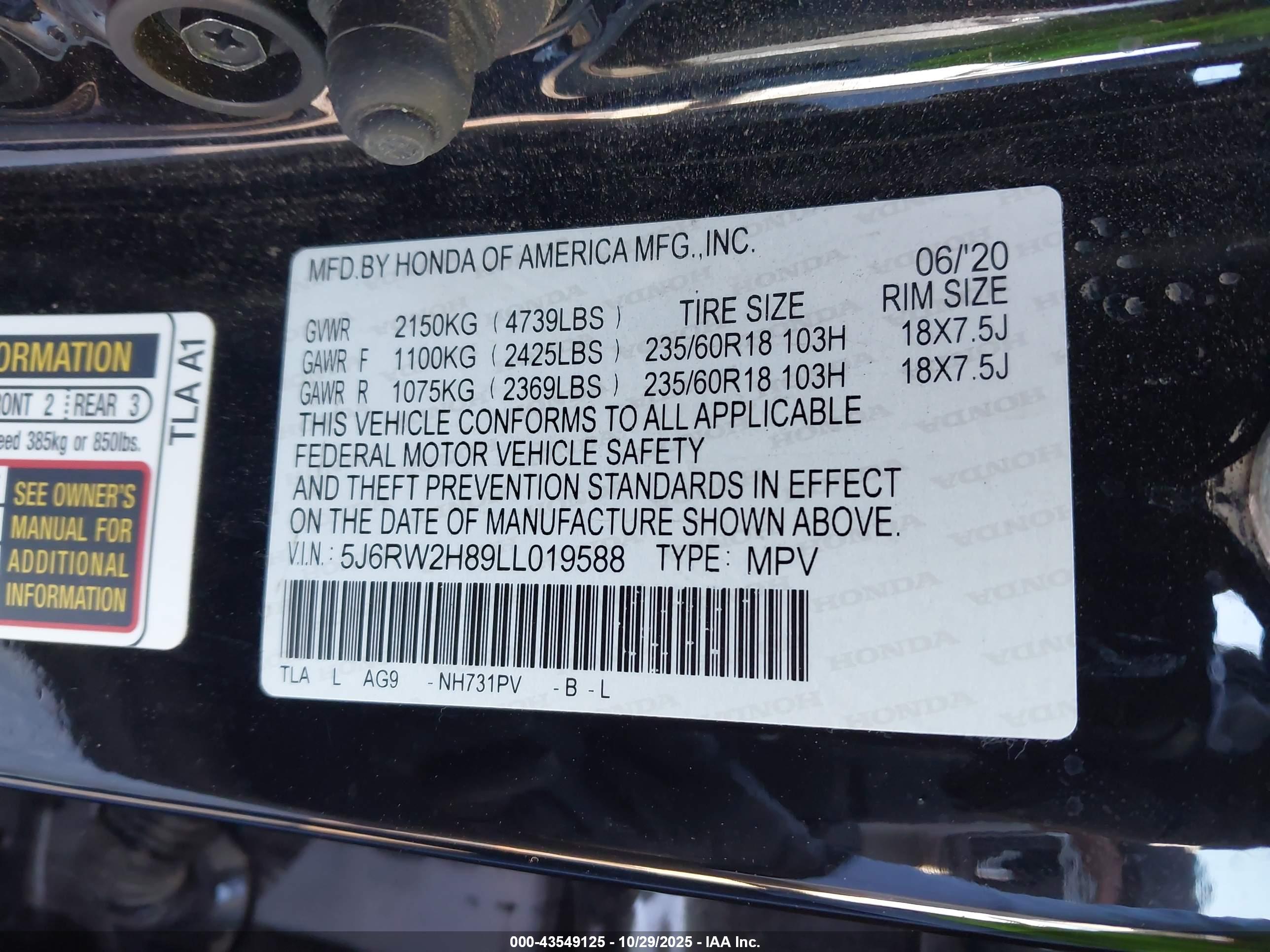 HONDA CR-V image 9