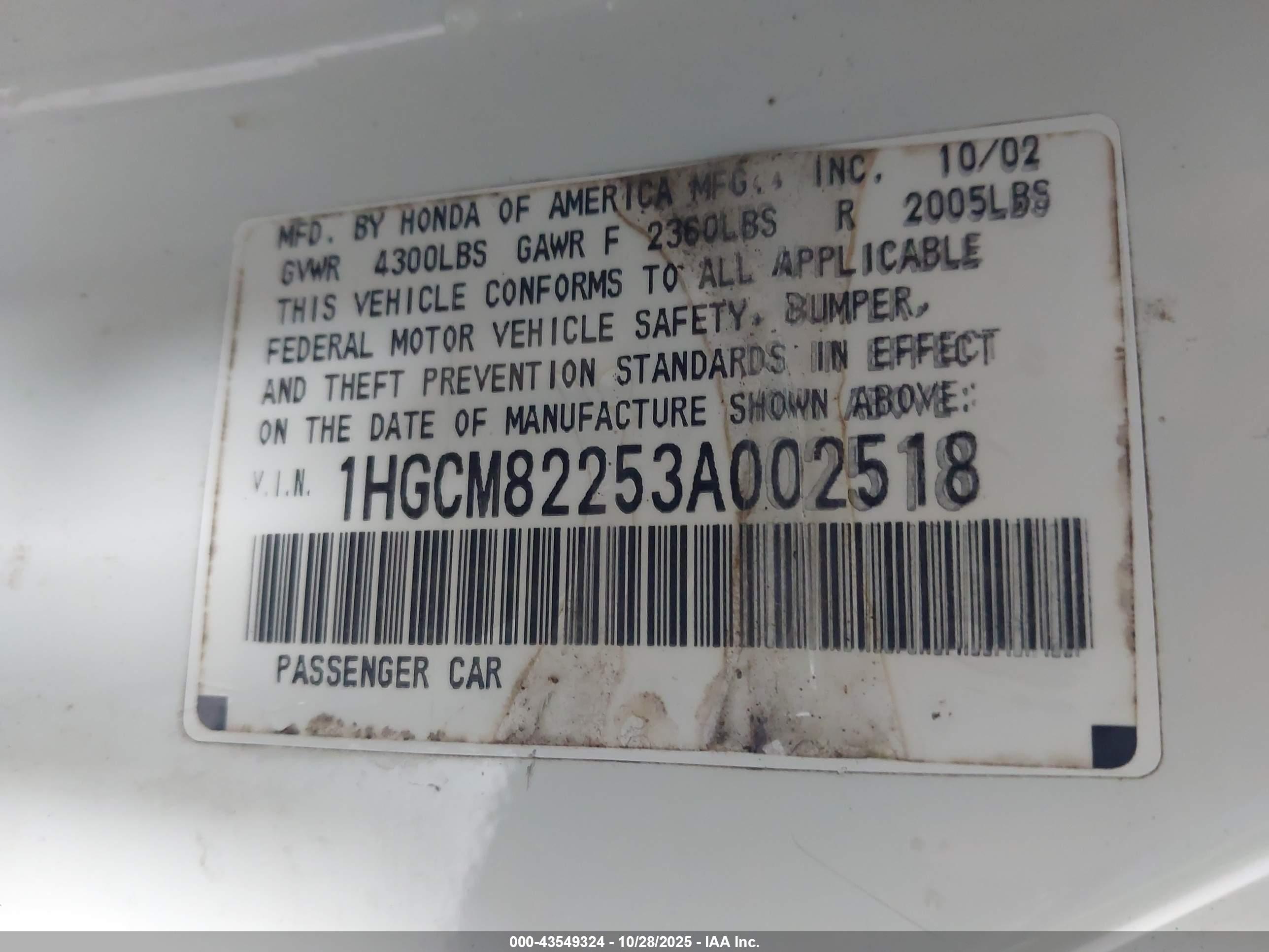 HONDA ACCORD image 9