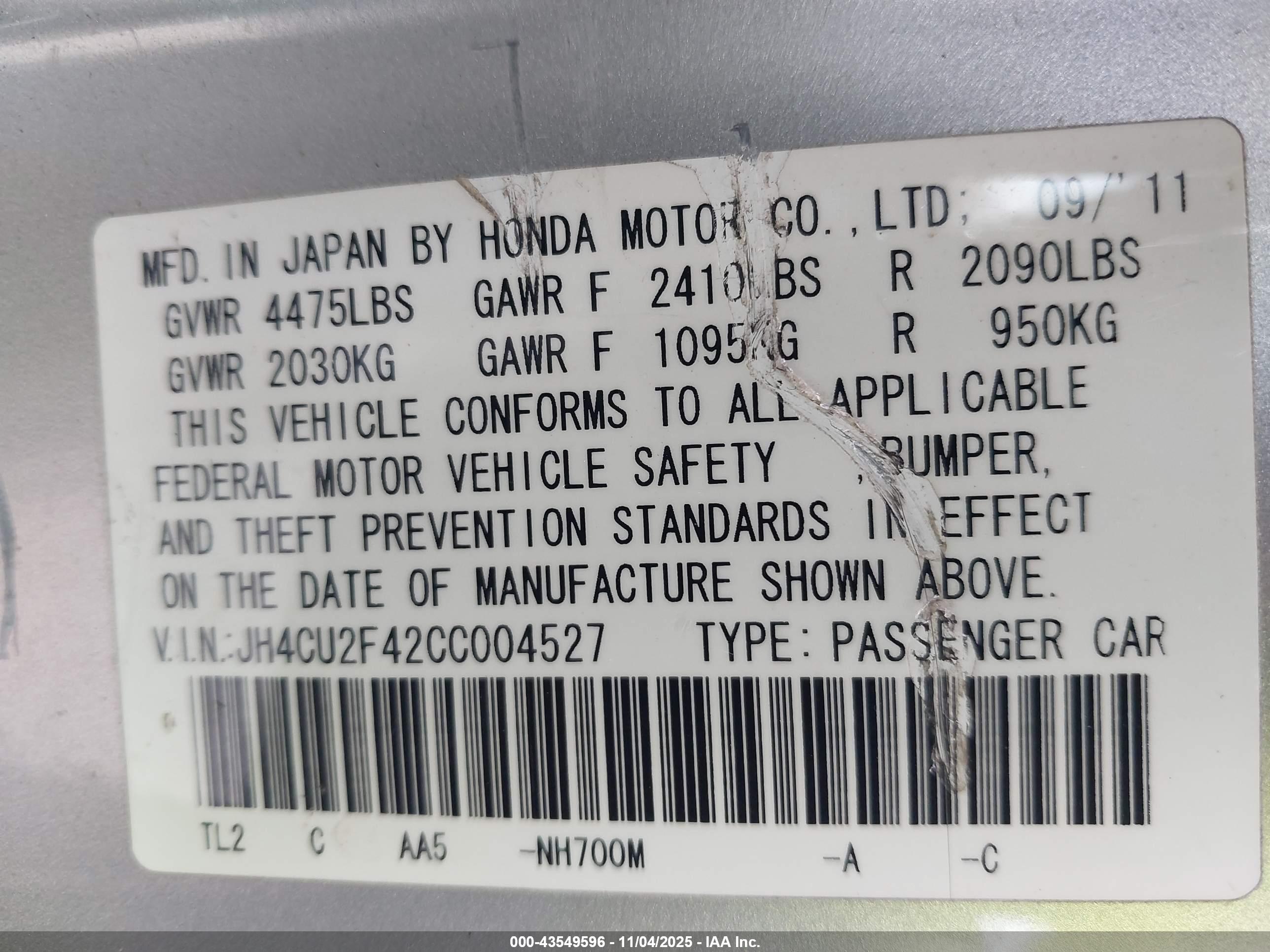 ACURA TSX image 9