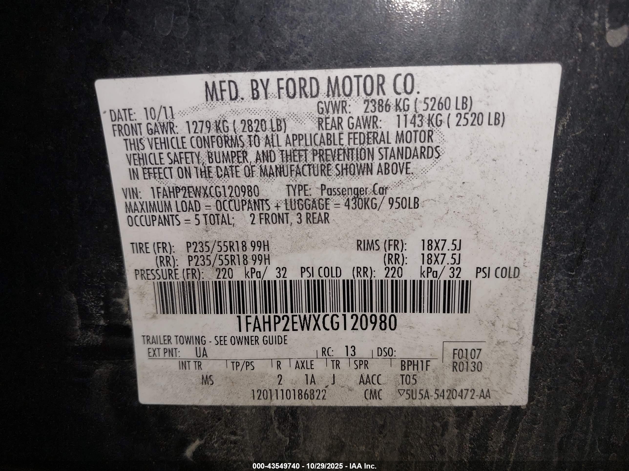 FORD TAURUS image 9