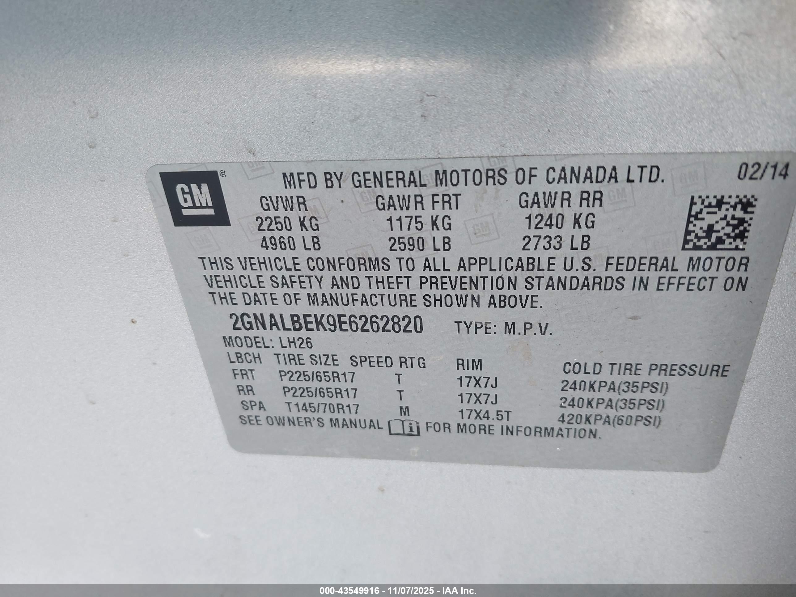 CHEVROLET EQUINOX image 9
