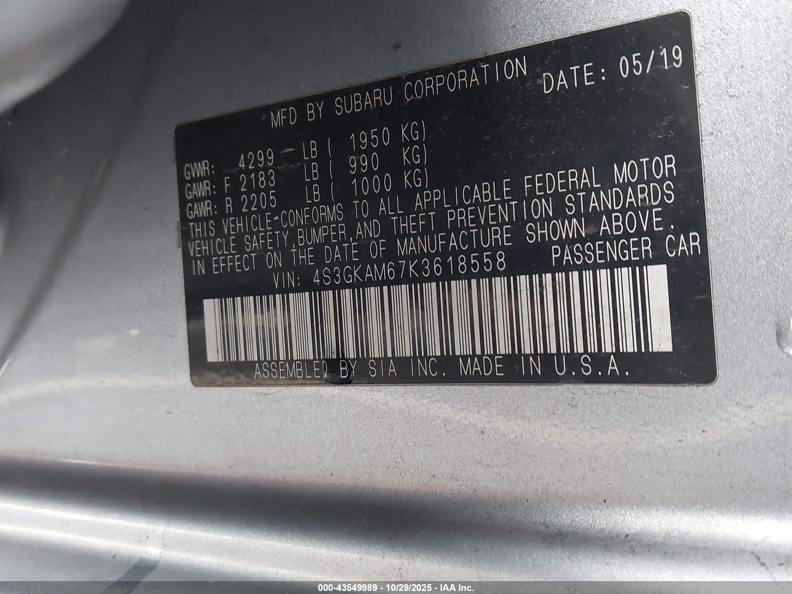 SUBARU IMPREZA image 9