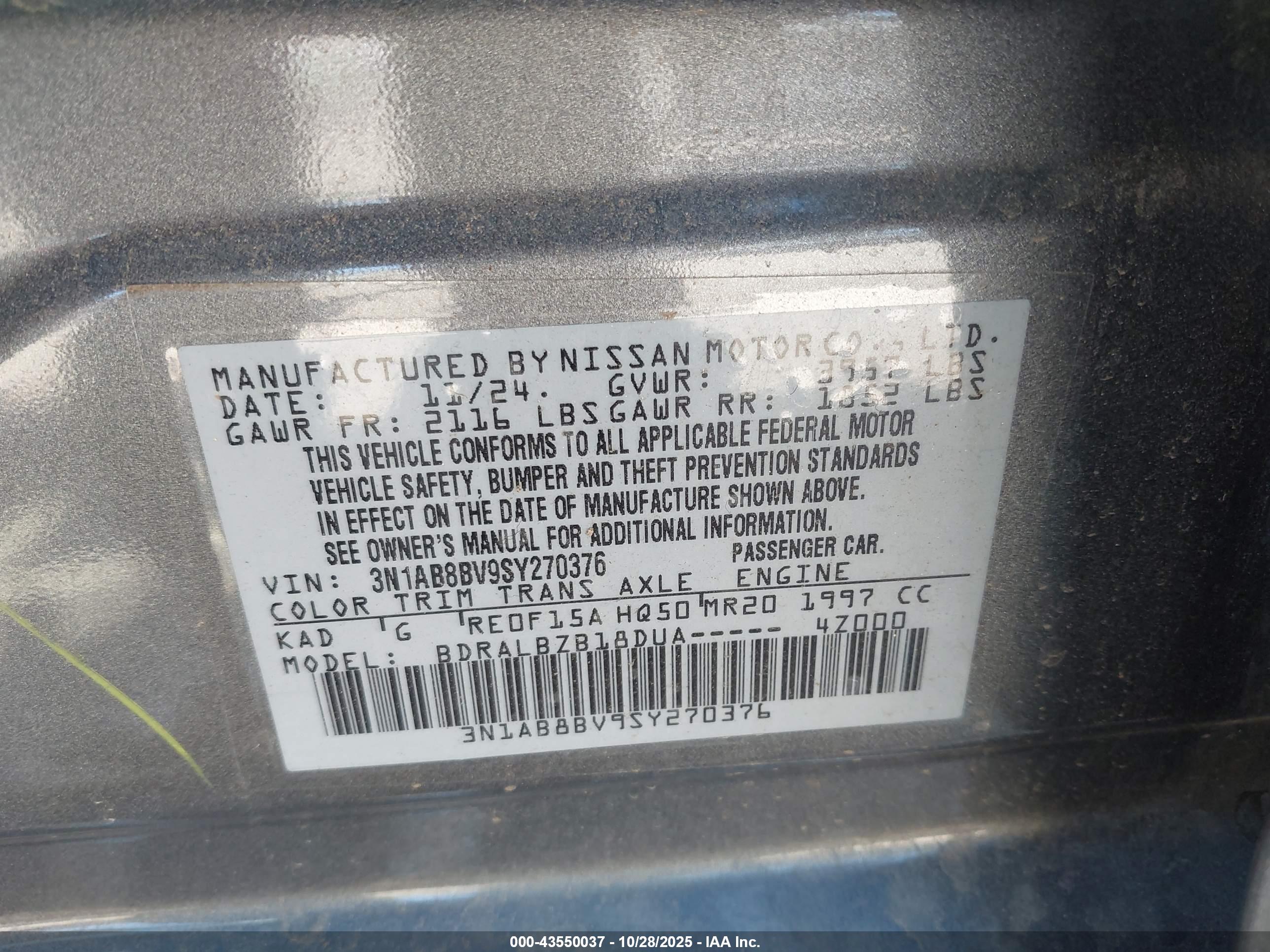 NISSAN SENTRA image 9
