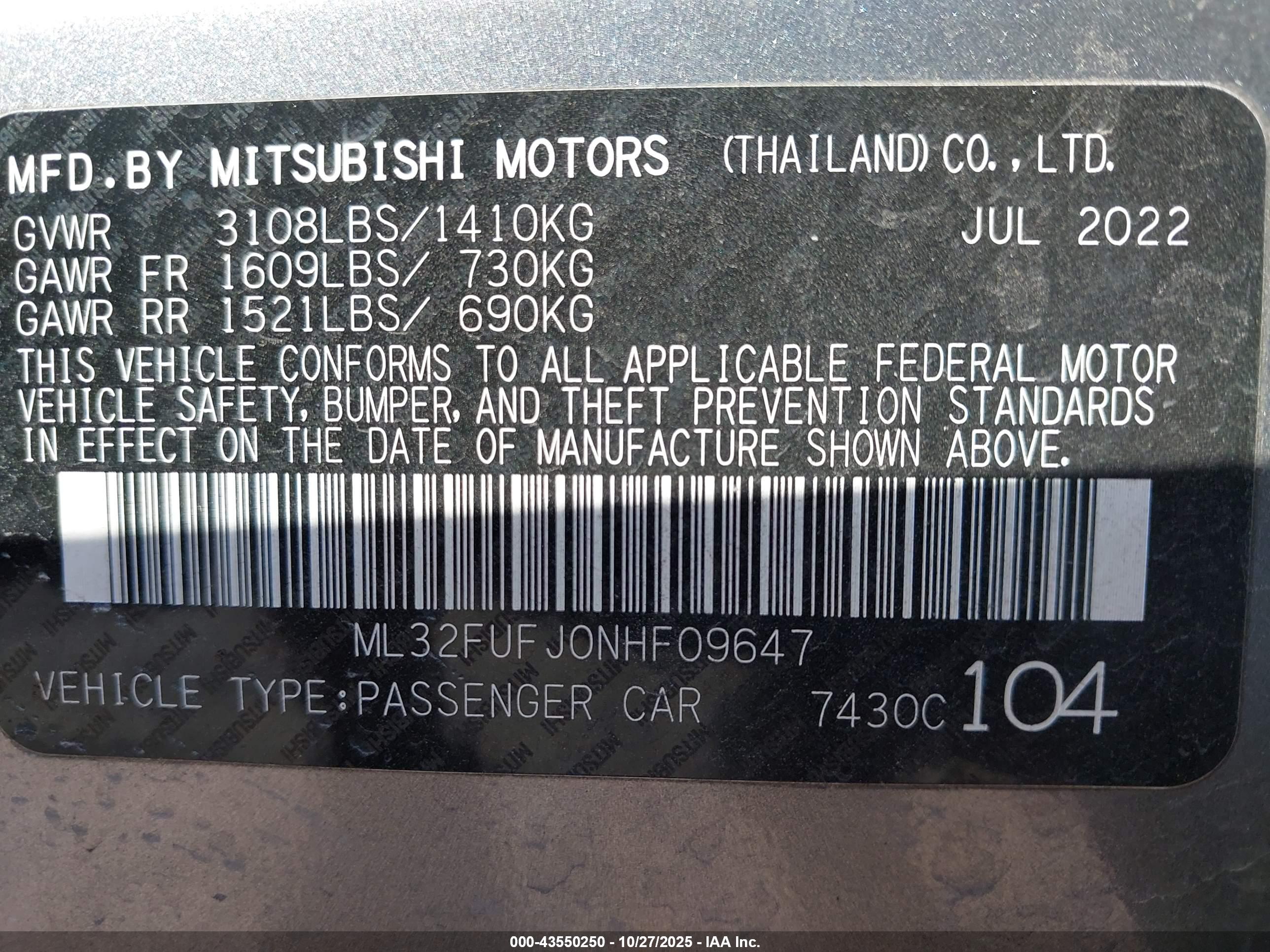 MITSUBISHI MIRAGE image 9