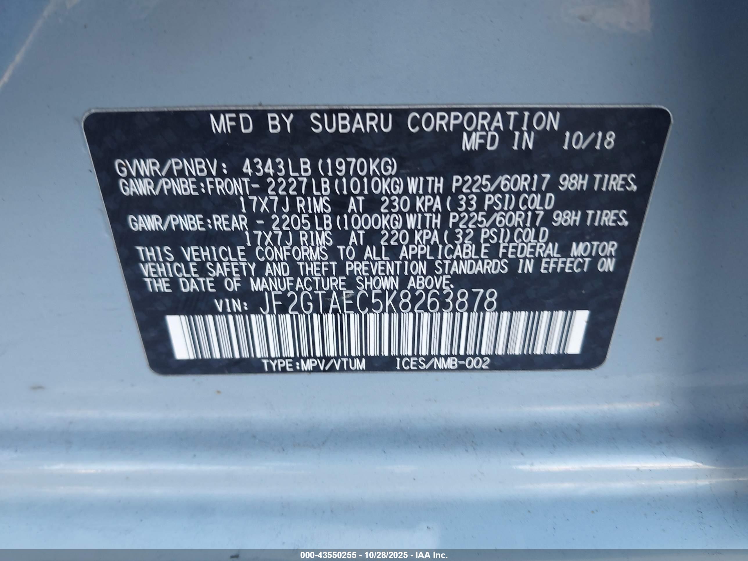 SUBARU CROSSTREK image 9