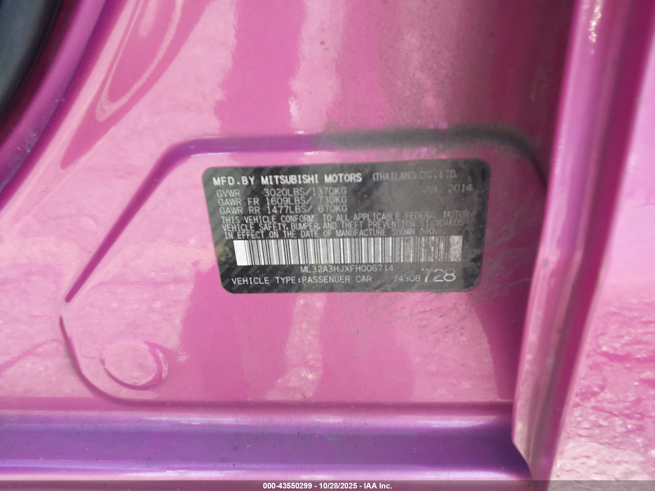 MITSUBISHI MIRAGE image 9