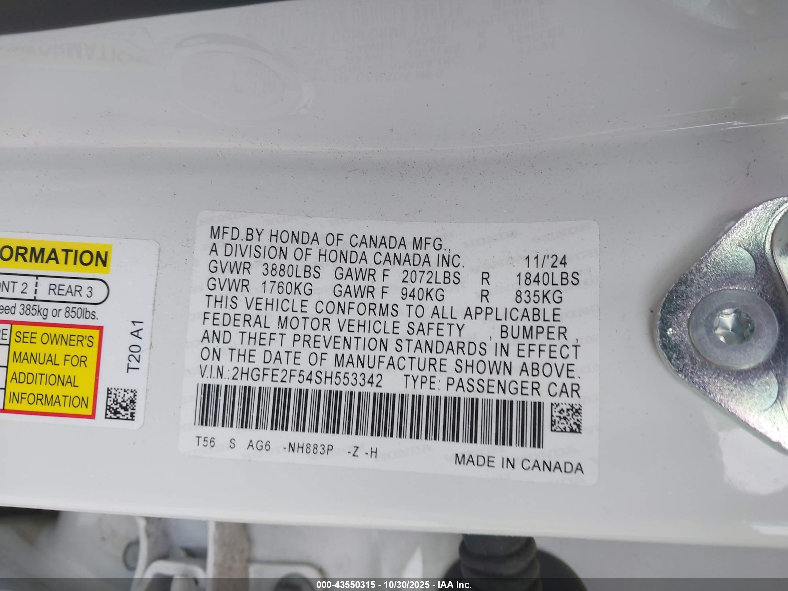HONDA CIVIC image 9