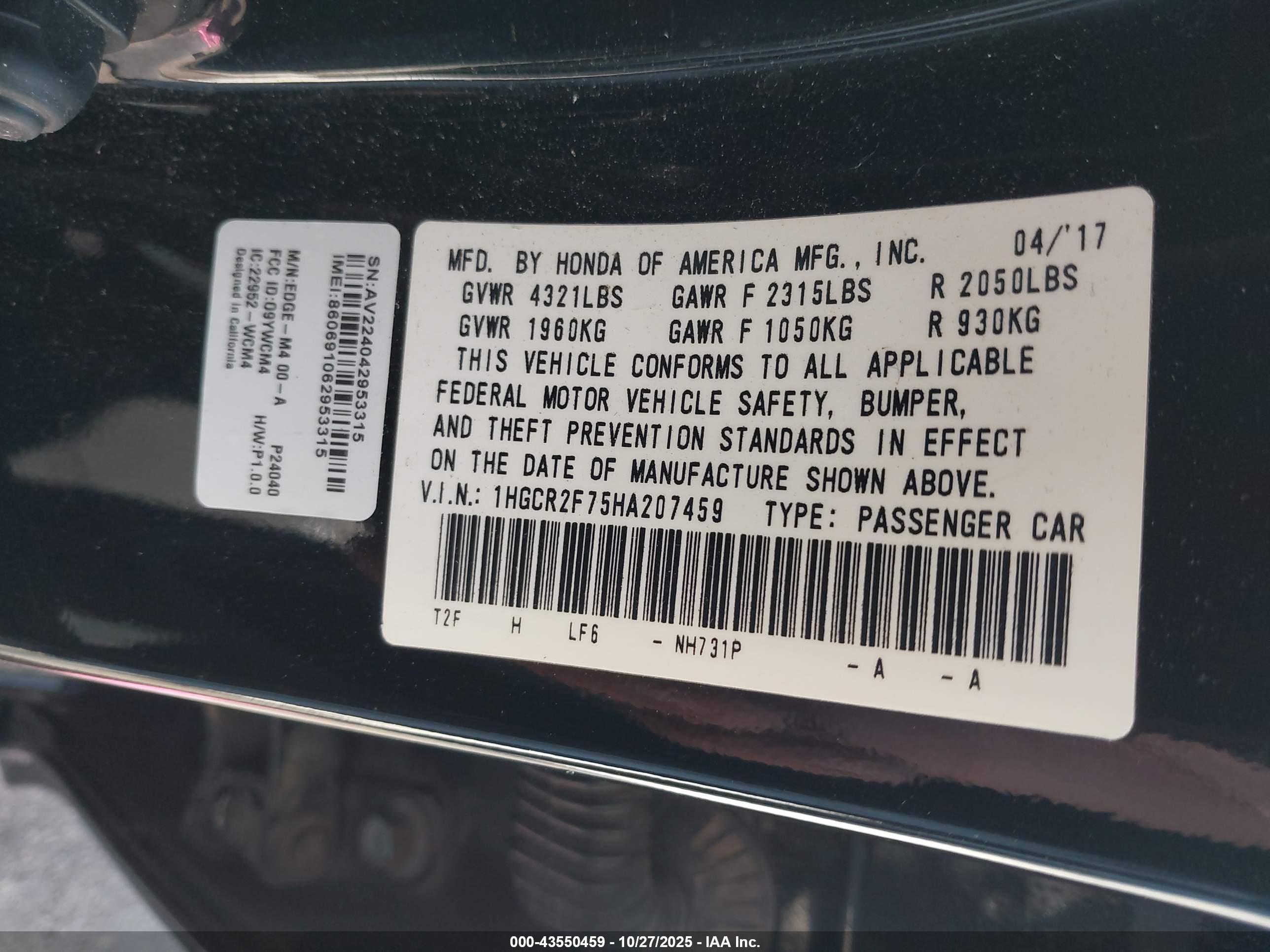 HONDA ACCORD image 9