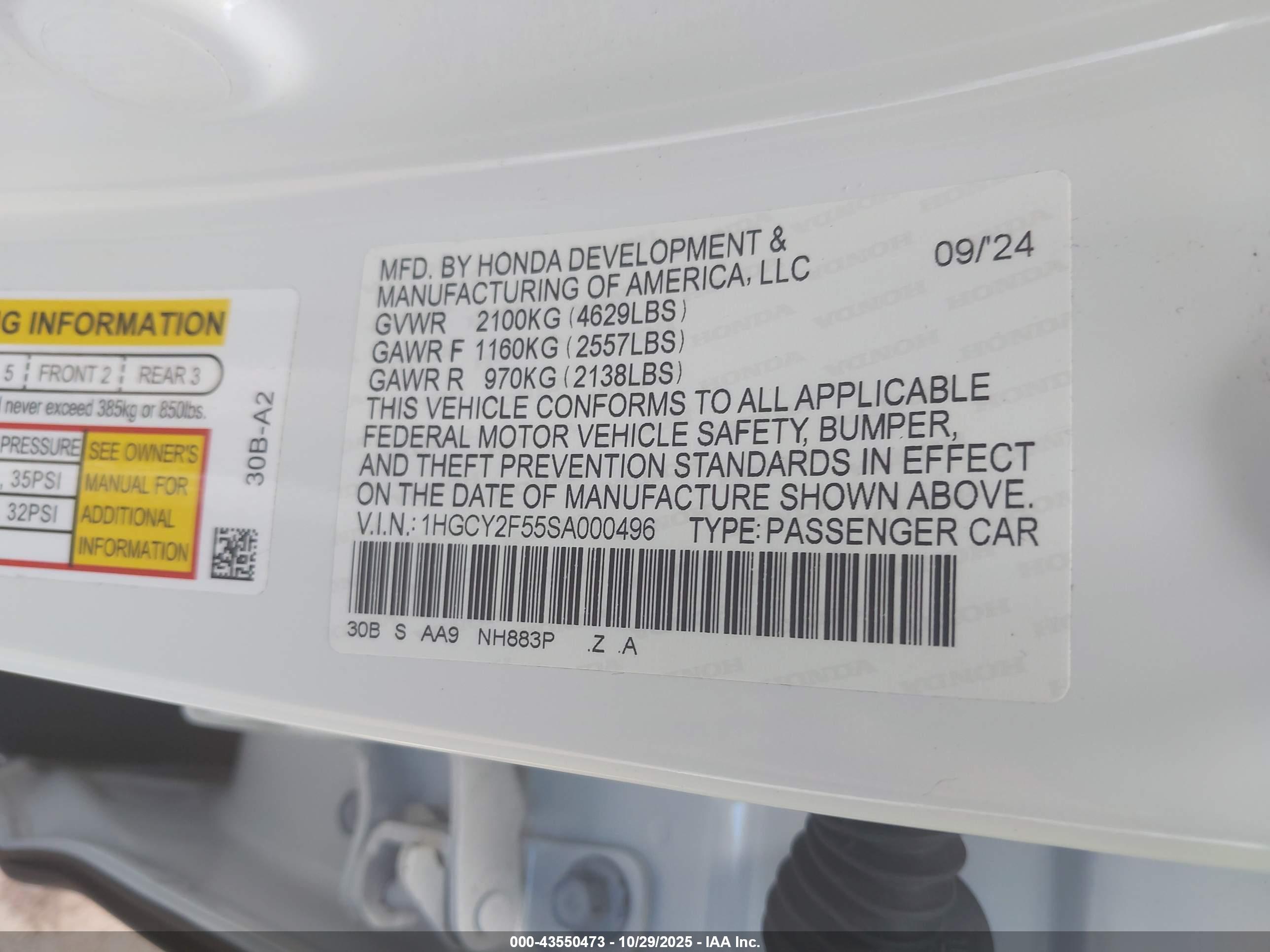 HONDA ACCORD image 9