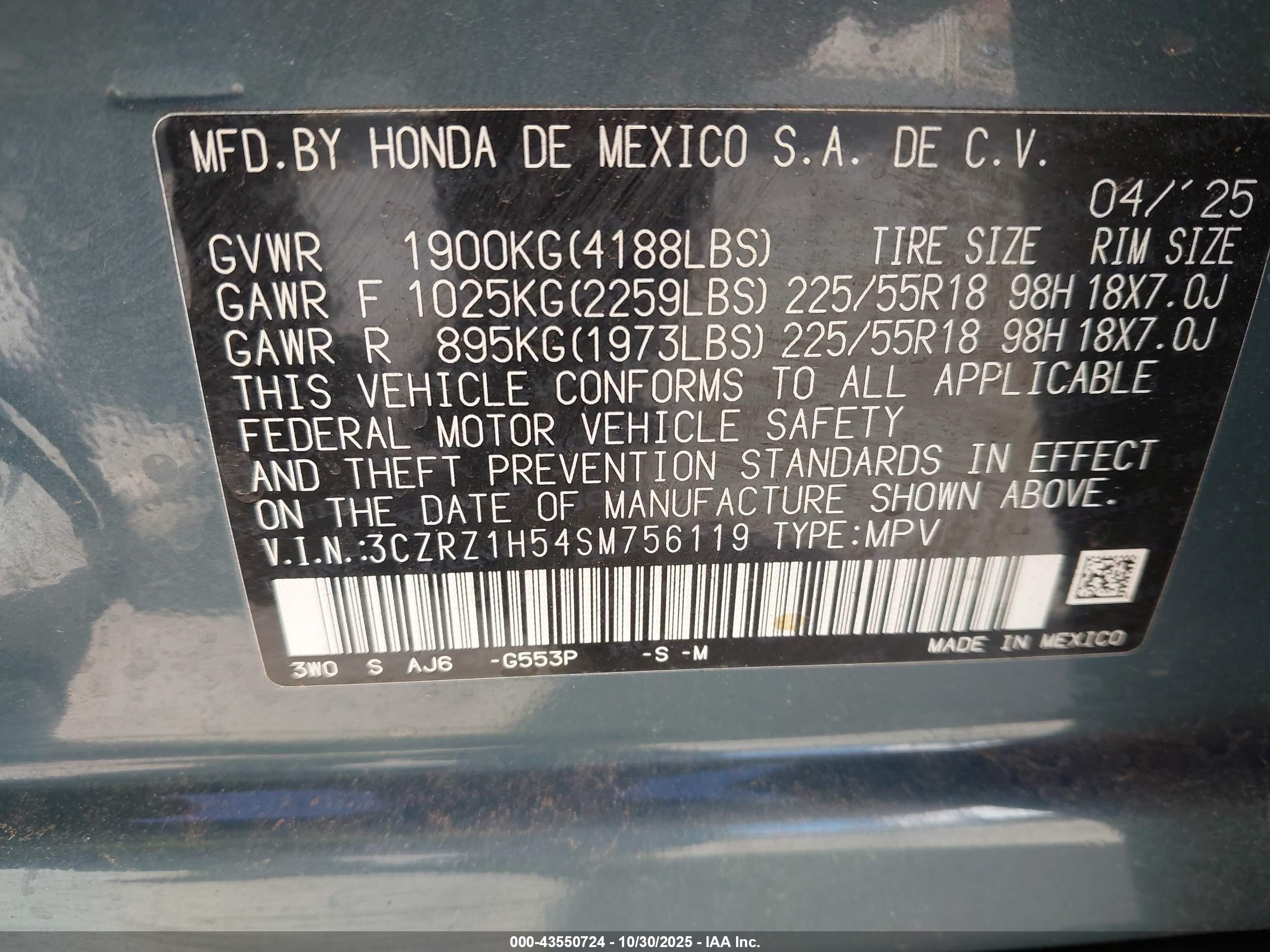 HONDA HR-V image 9