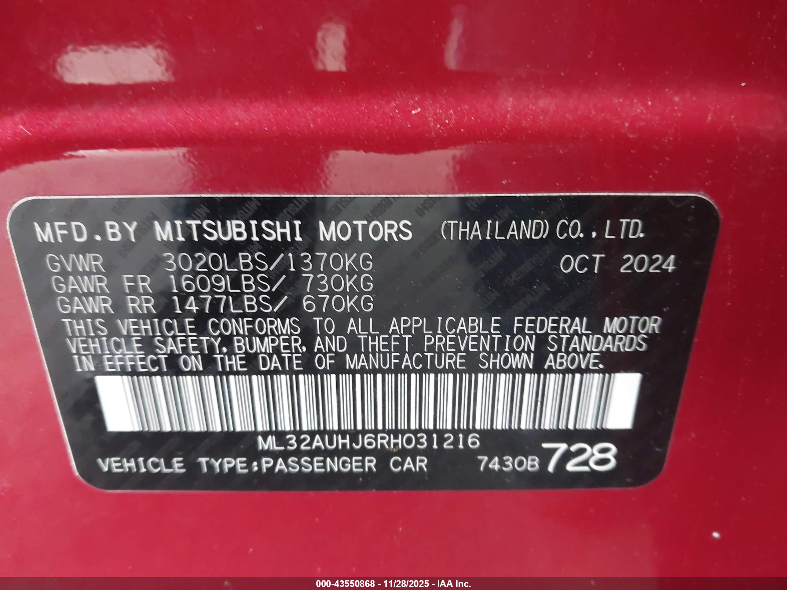MITSUBISHI MIRAGE image 9