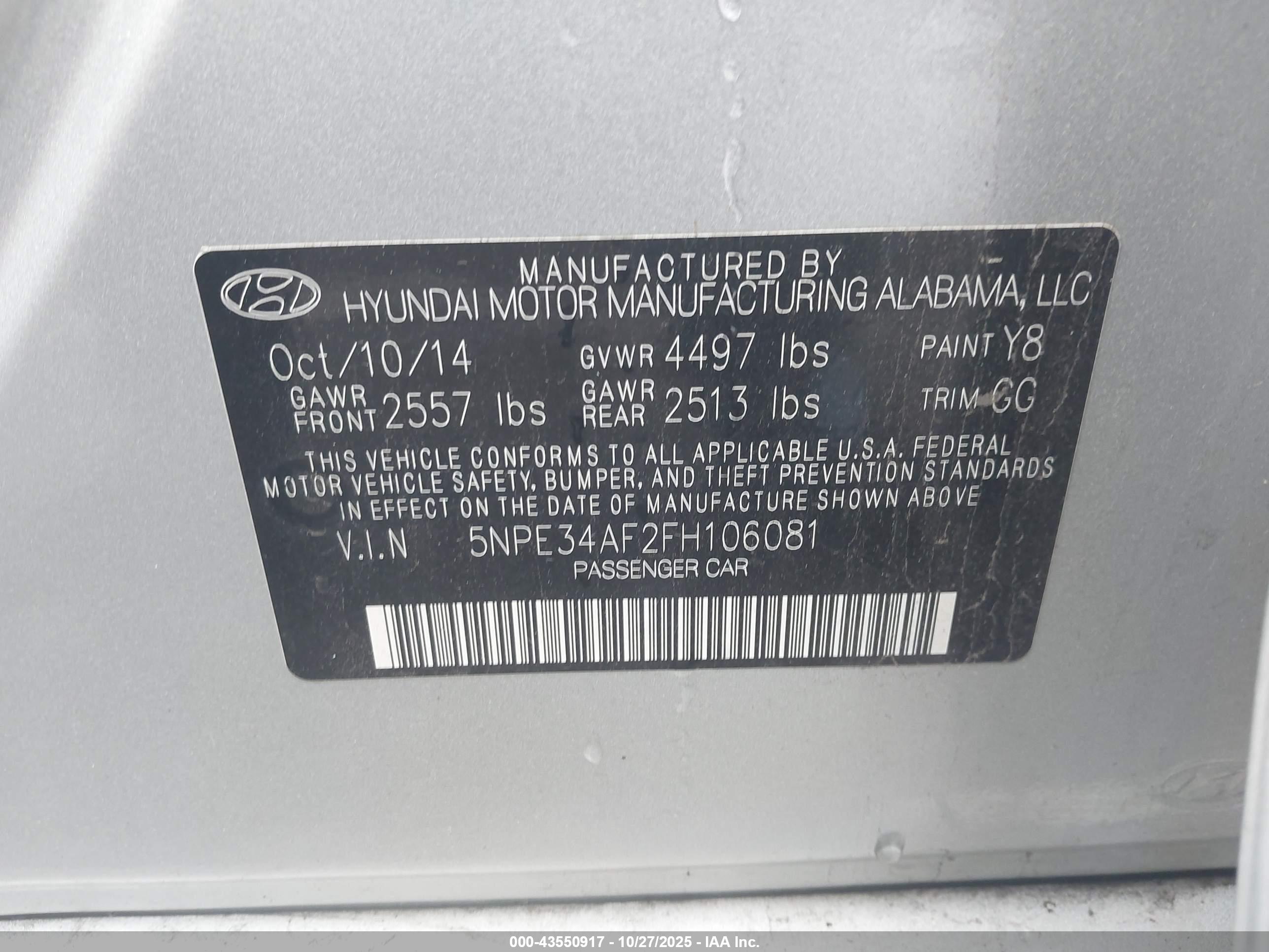 HYUNDAI SONATA image 9