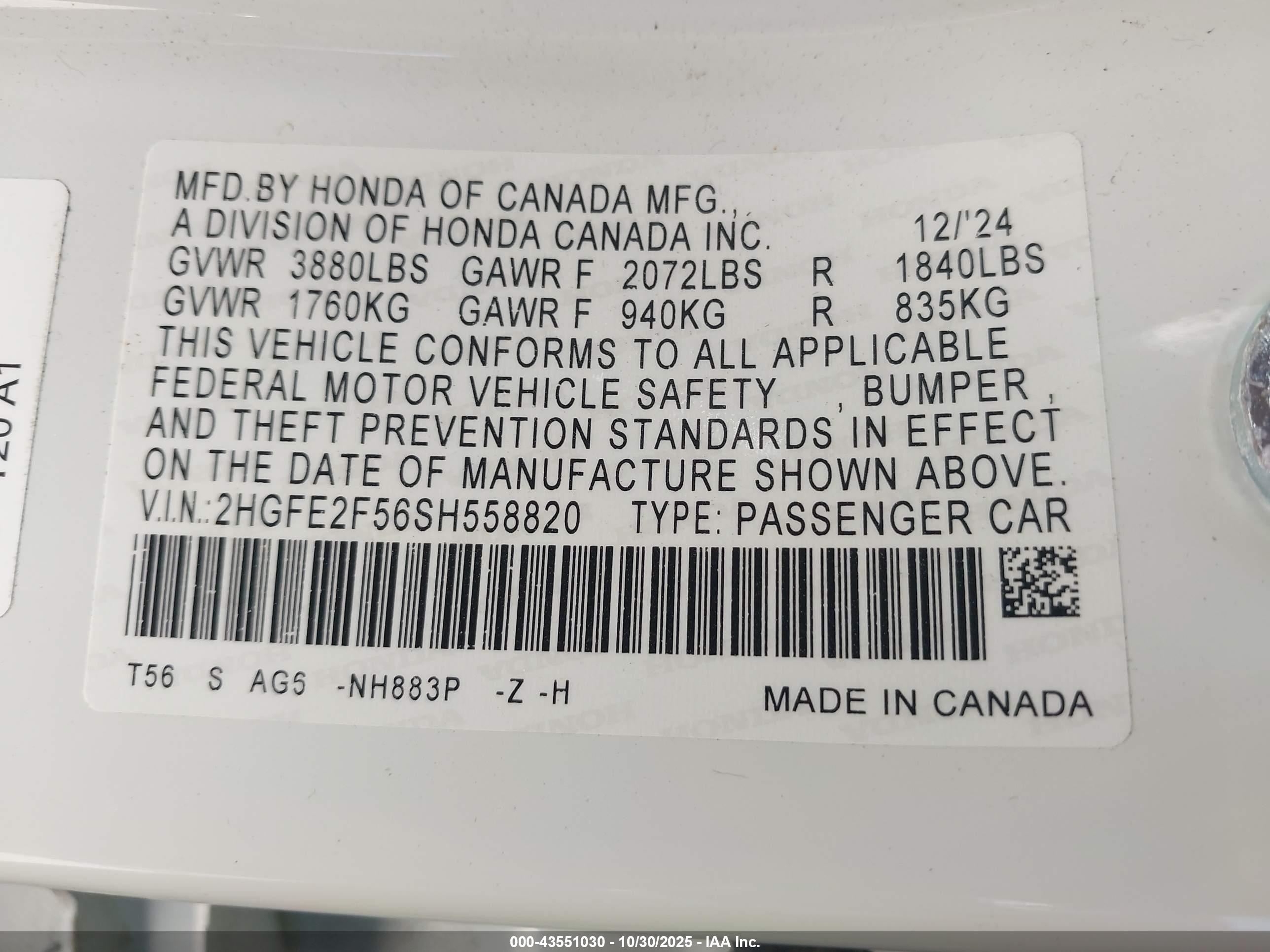 HONDA CIVIC image 9