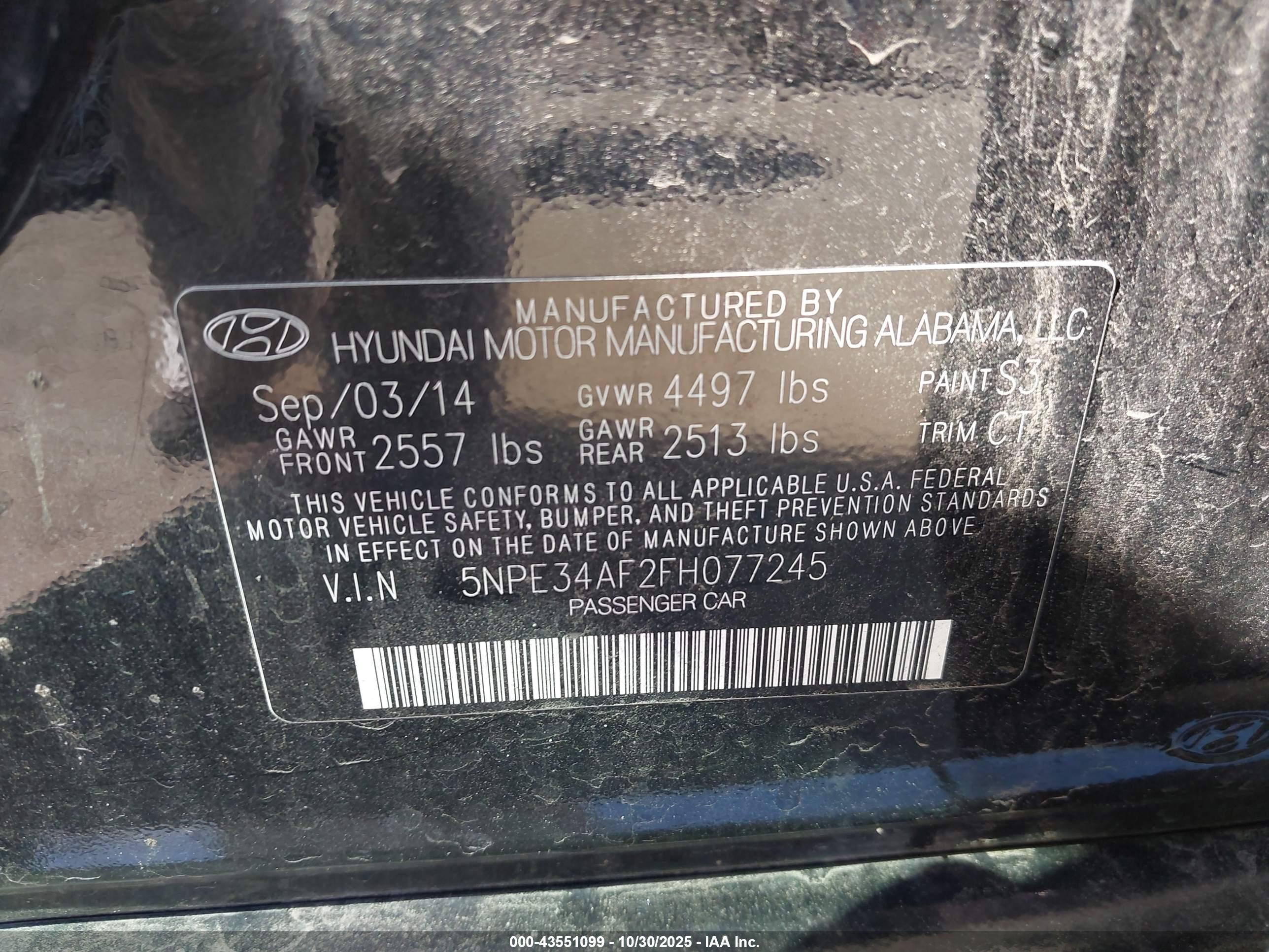HYUNDAI SONATA image 9