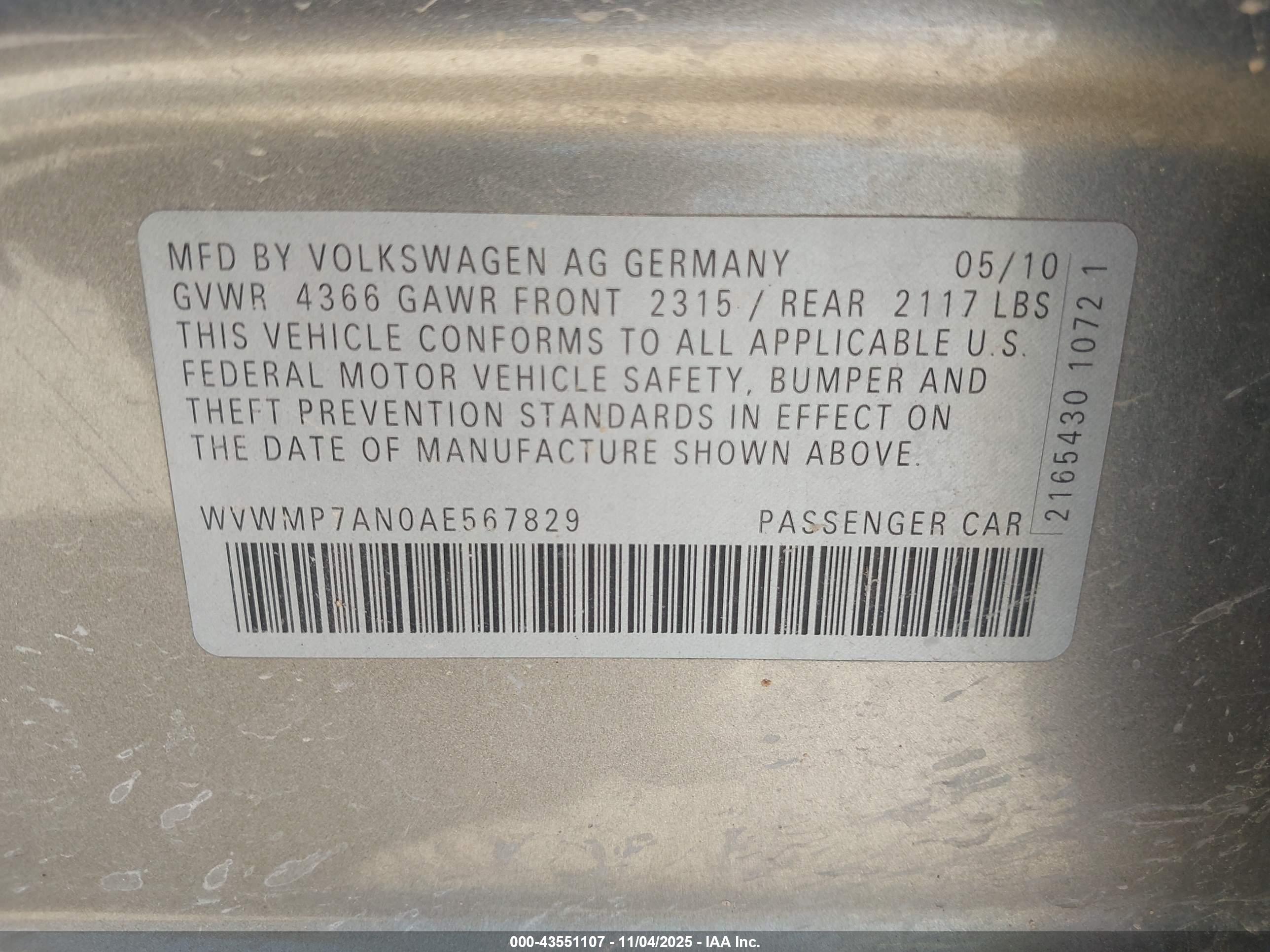 VOLKSWAGEN CC image 9
