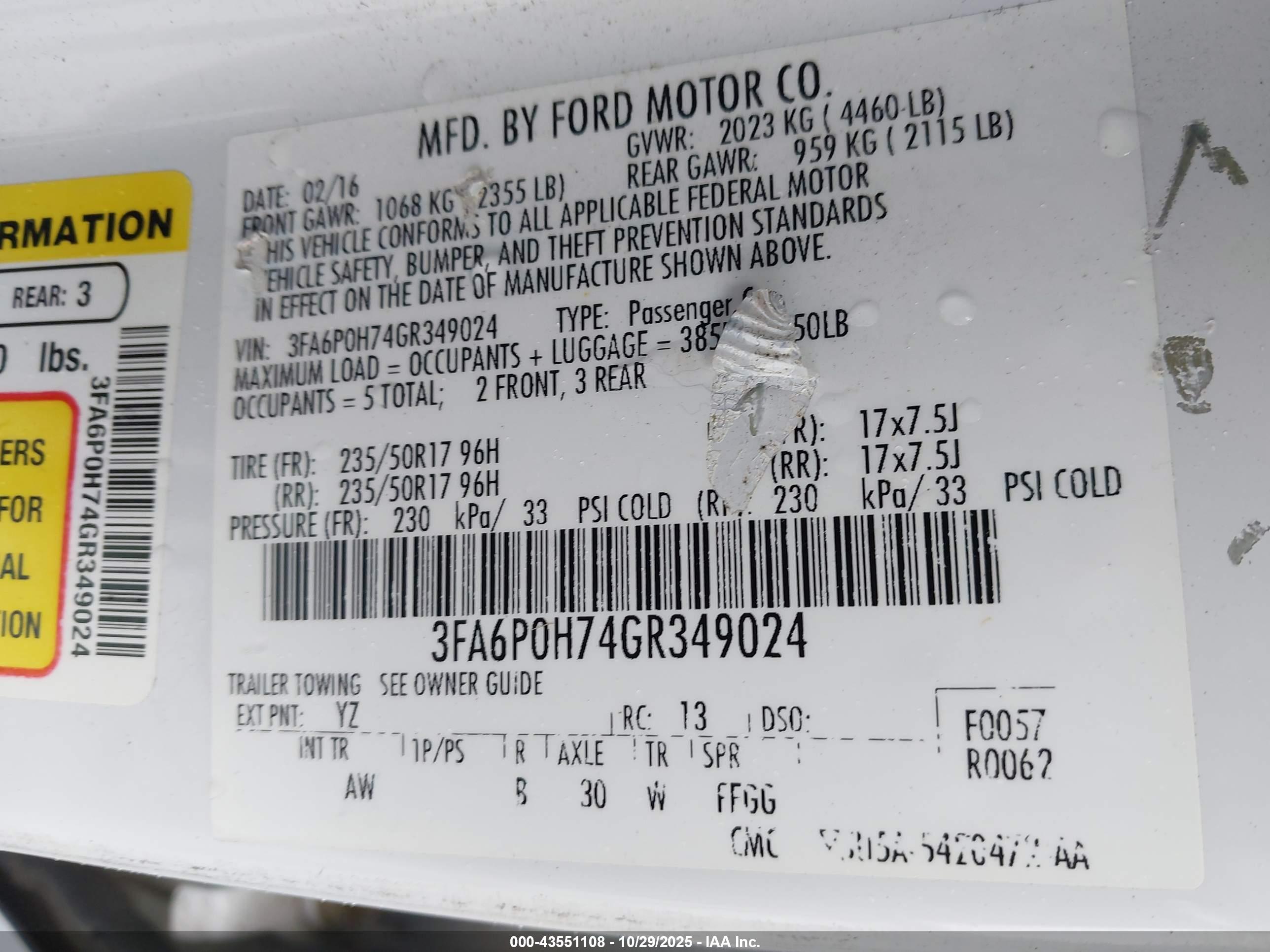 FORD FUSION image 9