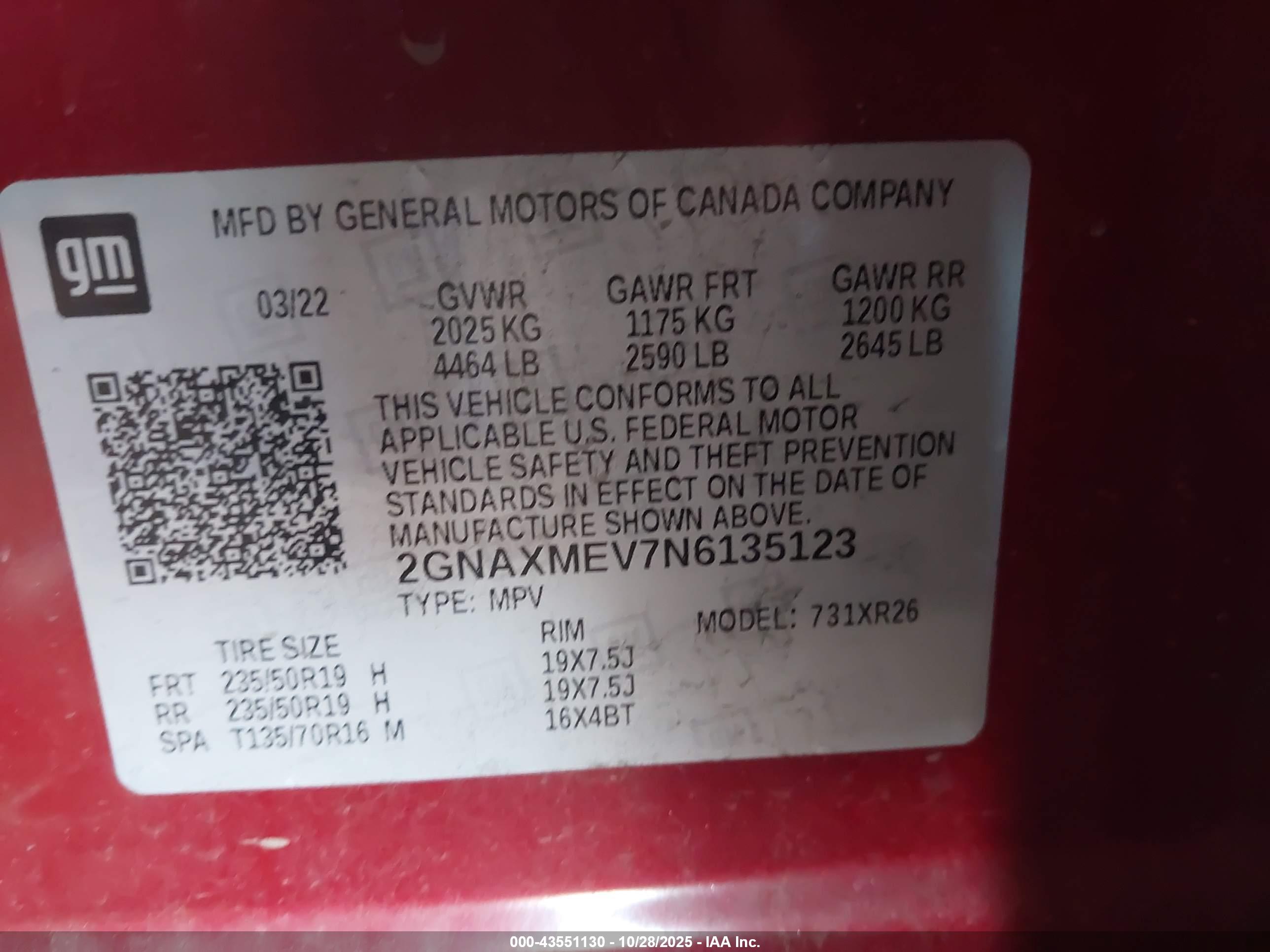 CHEVROLET EQUINOX image 9