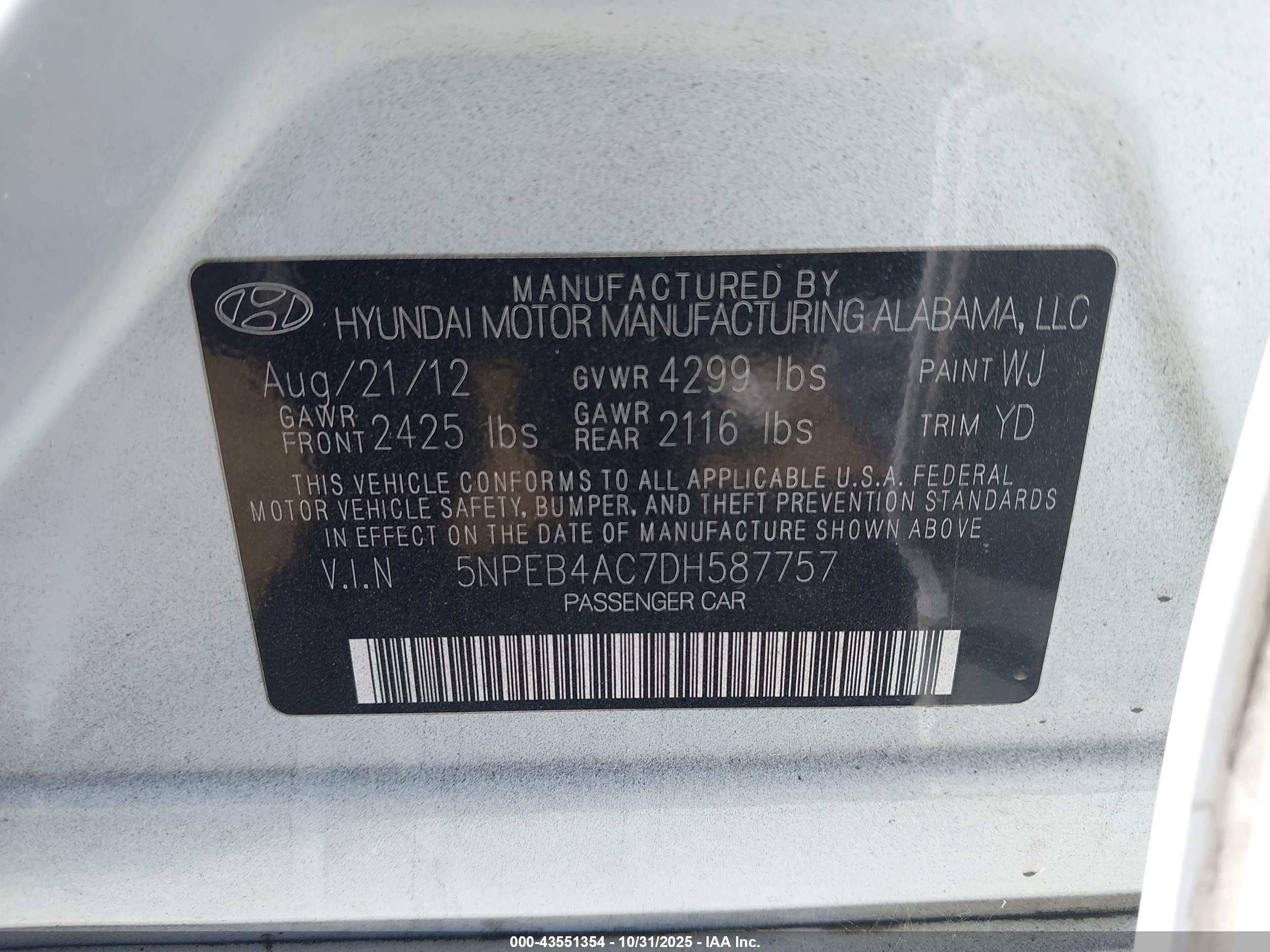 HYUNDAI SONATA image 9