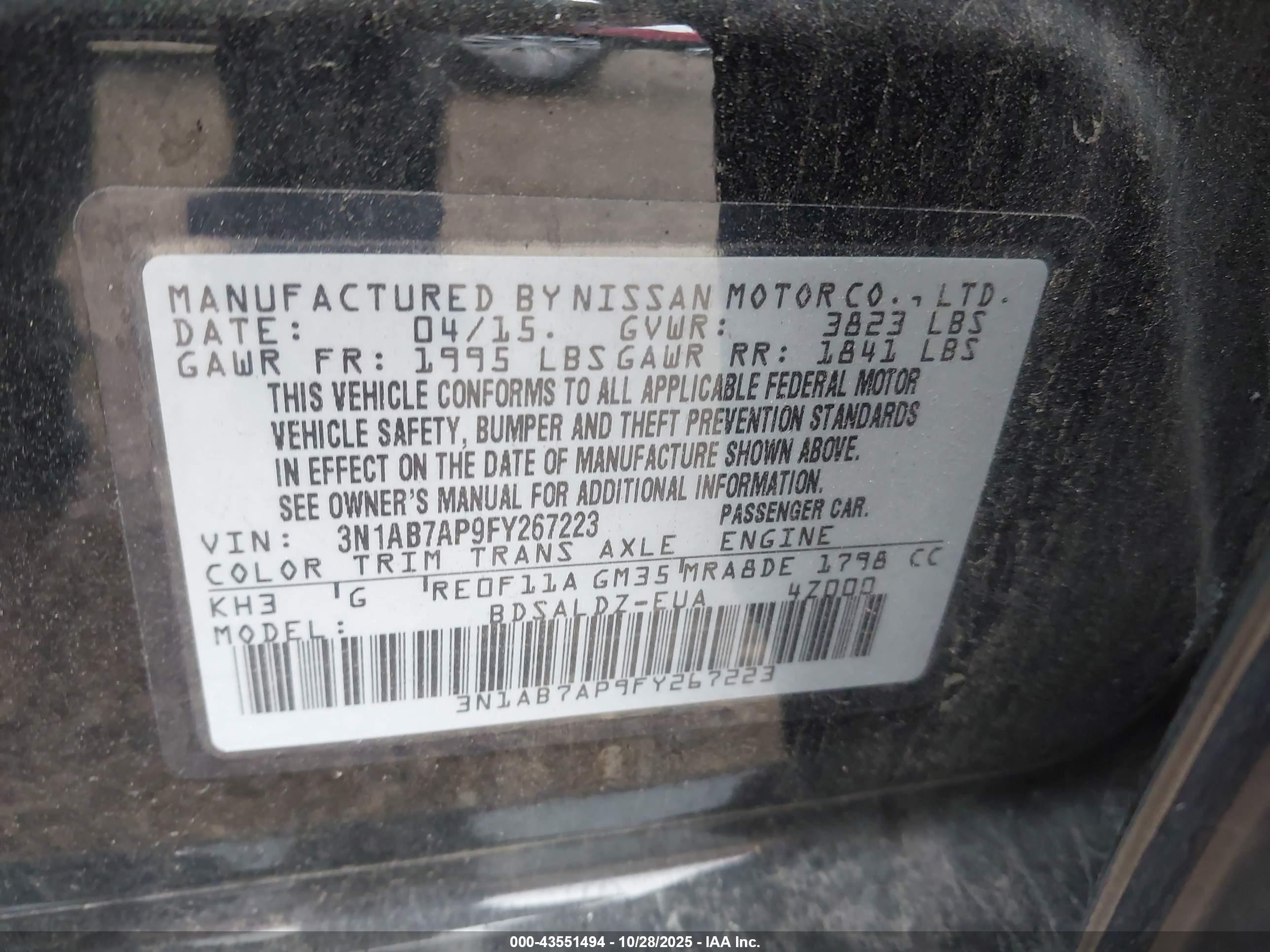 NISSAN SENTRA image 9