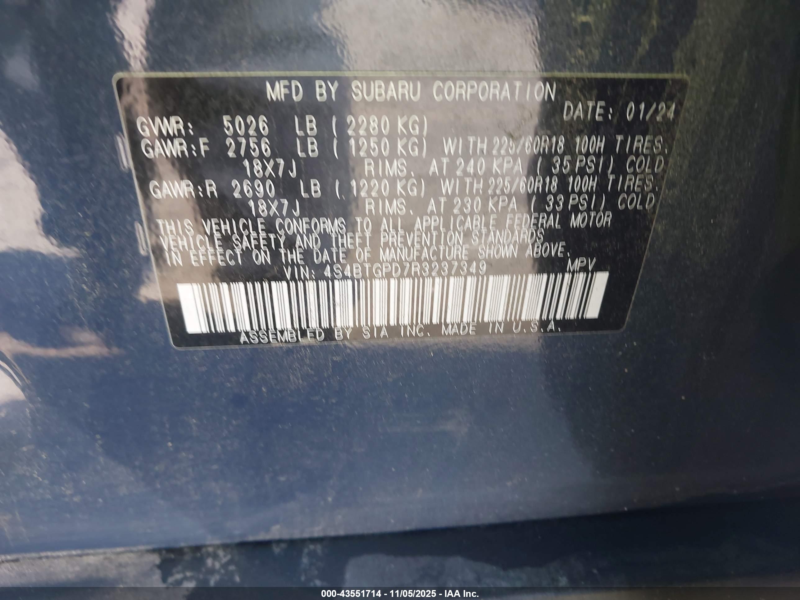 SUBARU OUTBACK image 9
