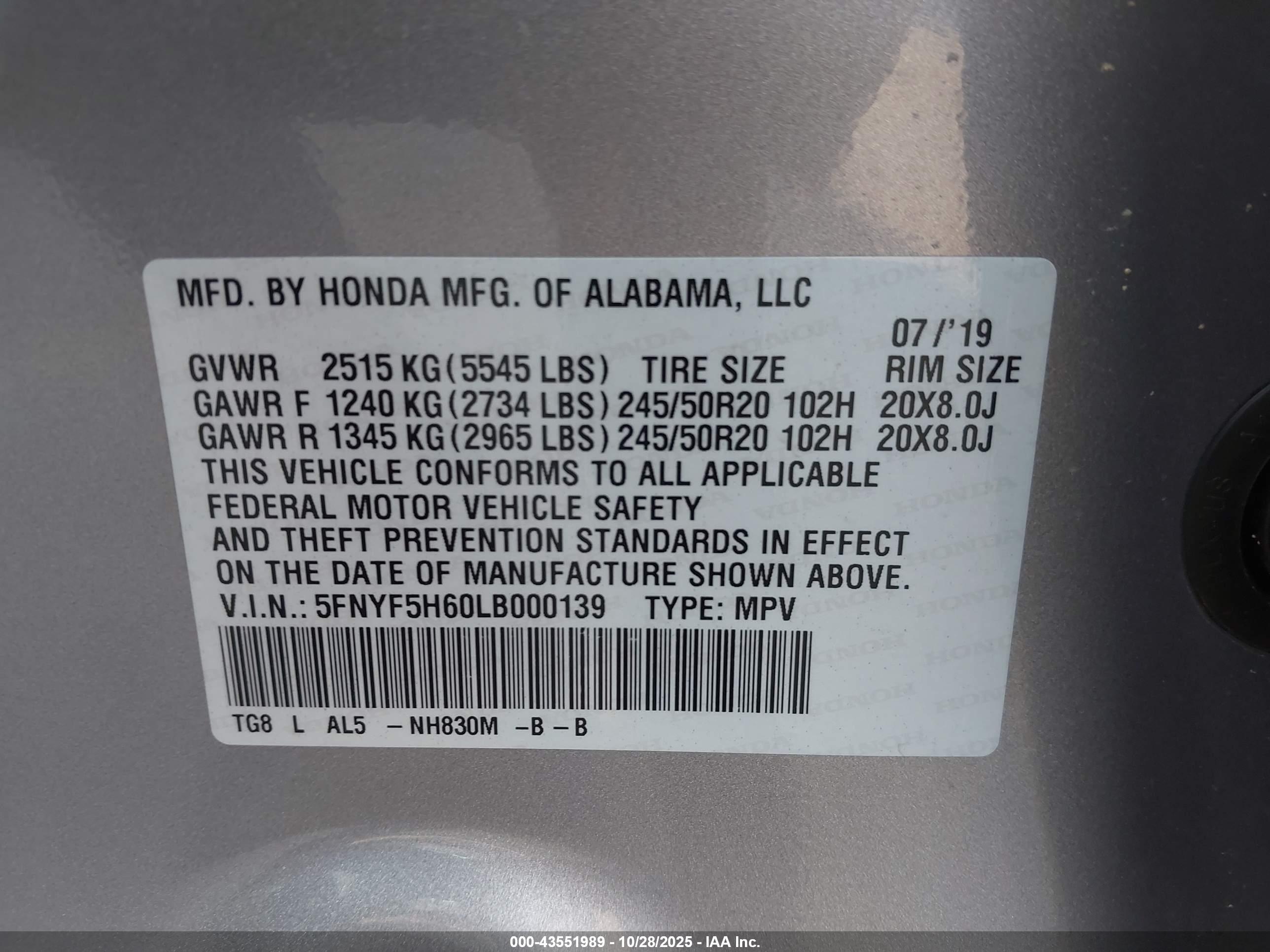 HONDA PILOT image 9